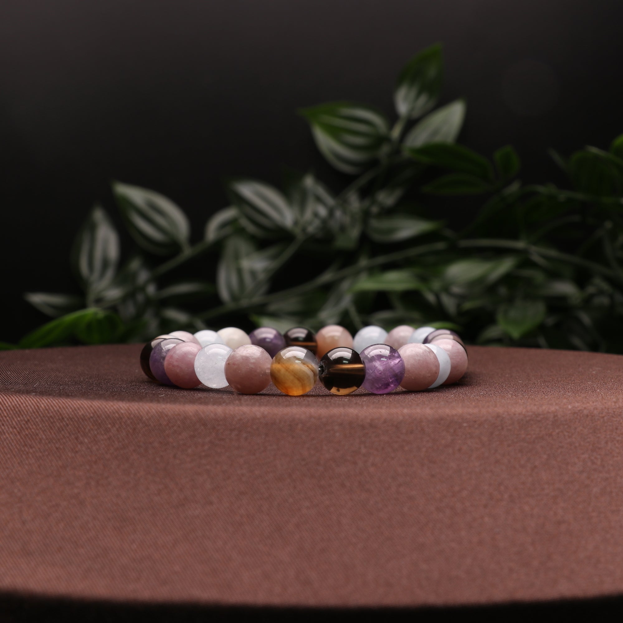 Anxiety Intention - Natural Gemstone Bracelets, 10 Pieces in a Pack
