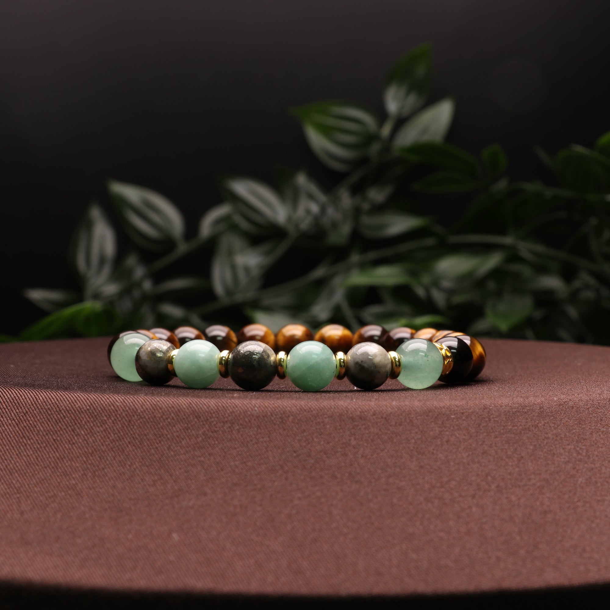 Money Intention - Natural Gemstone Bracelets, 10 Pieces in a Pack