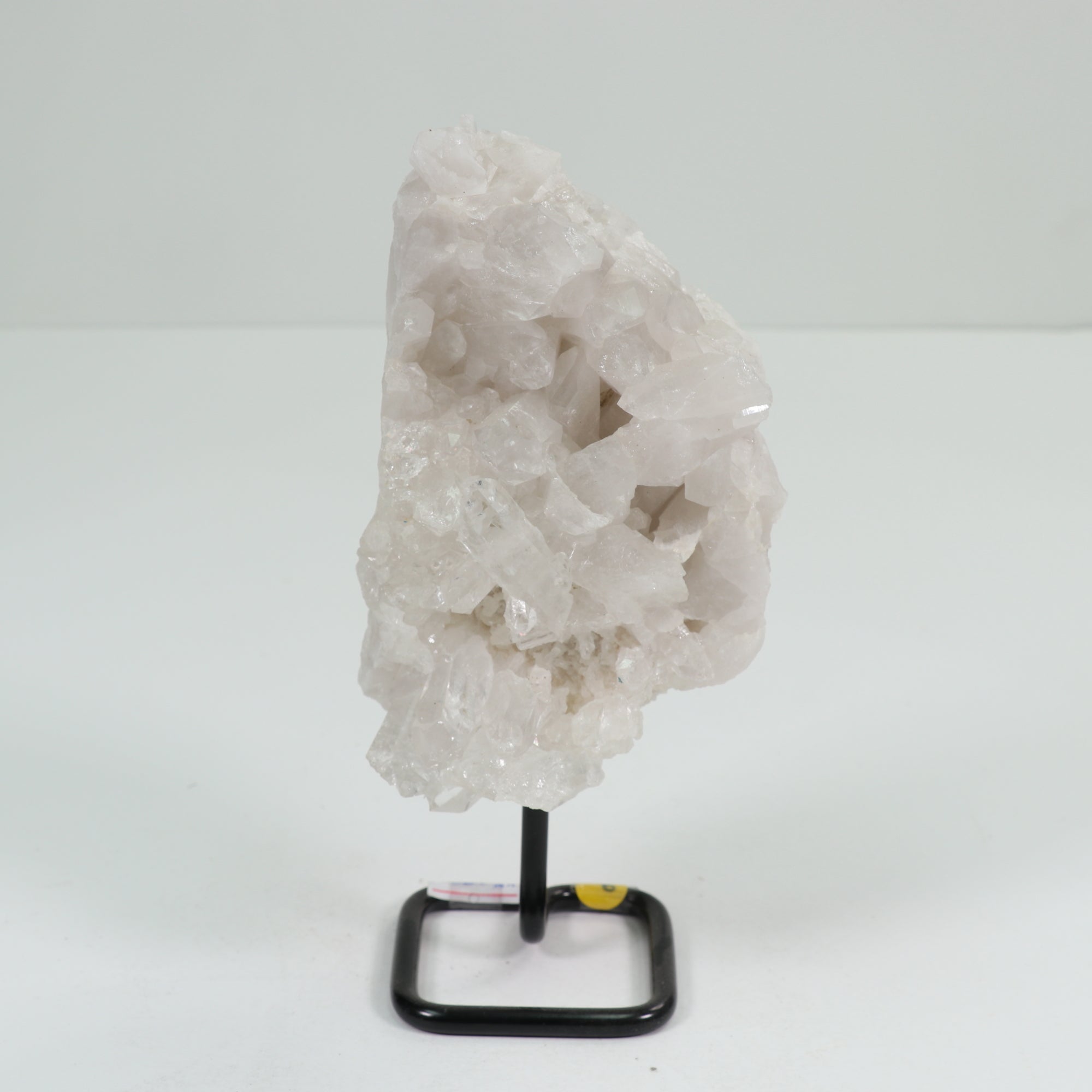 Natural Clear Quartz Cluster on Metal Stand, 1 Piece 500-750 Gr, #008