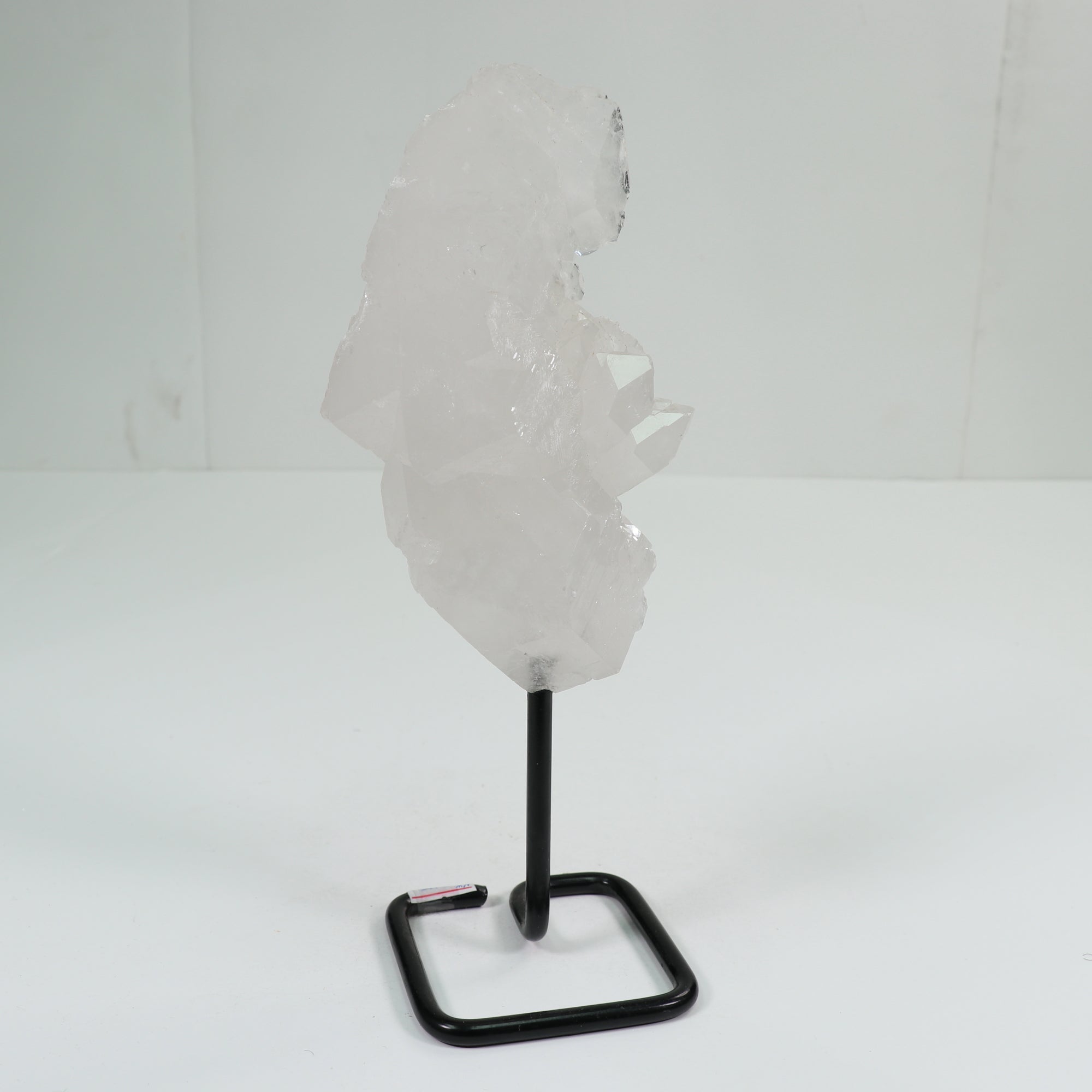 Natural Clear Quartz Polished on Metal Stand, 750-1000 Gr, #015