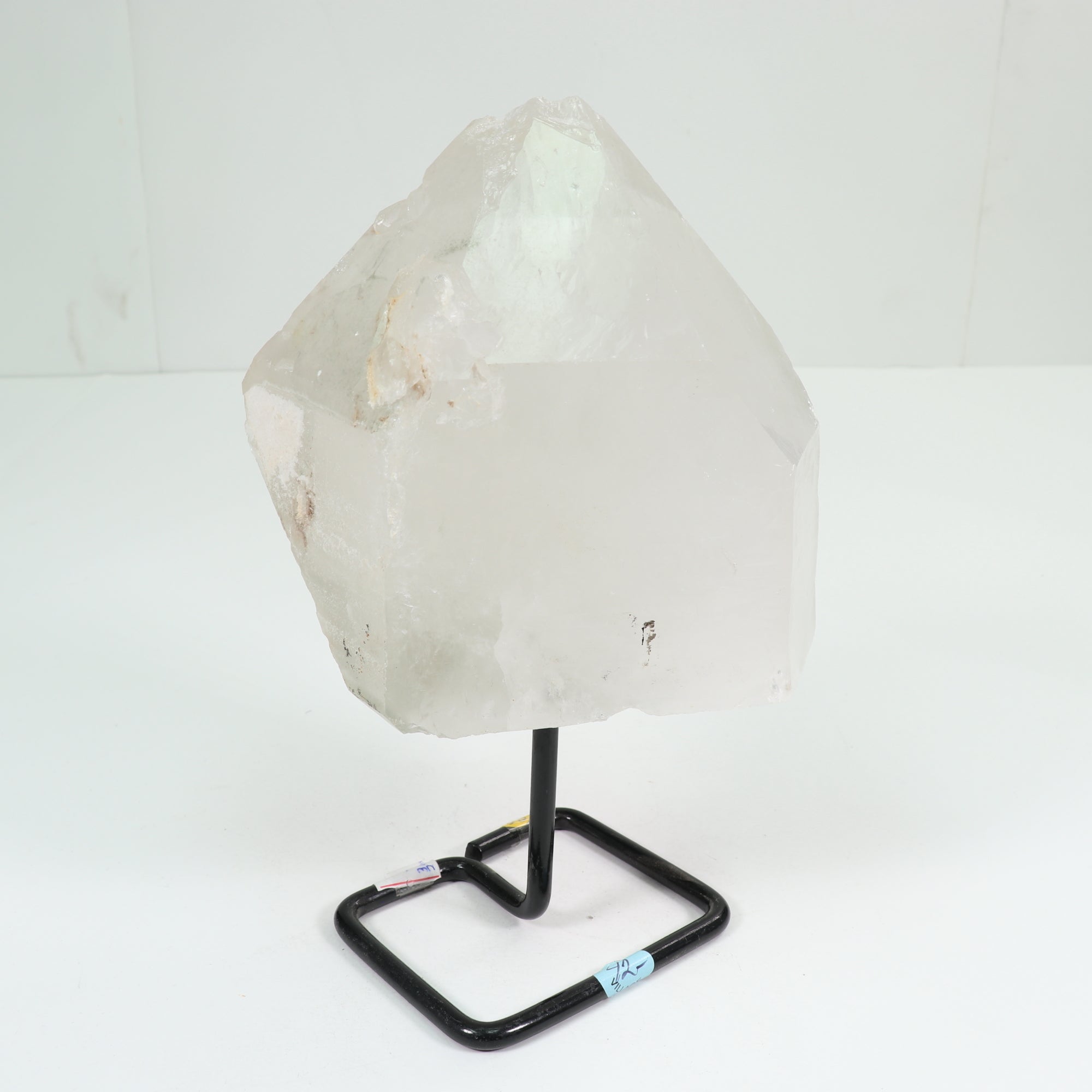 Natural Clear Quartz Polished on Metal Stand, 2500-3000 Gr, #019
