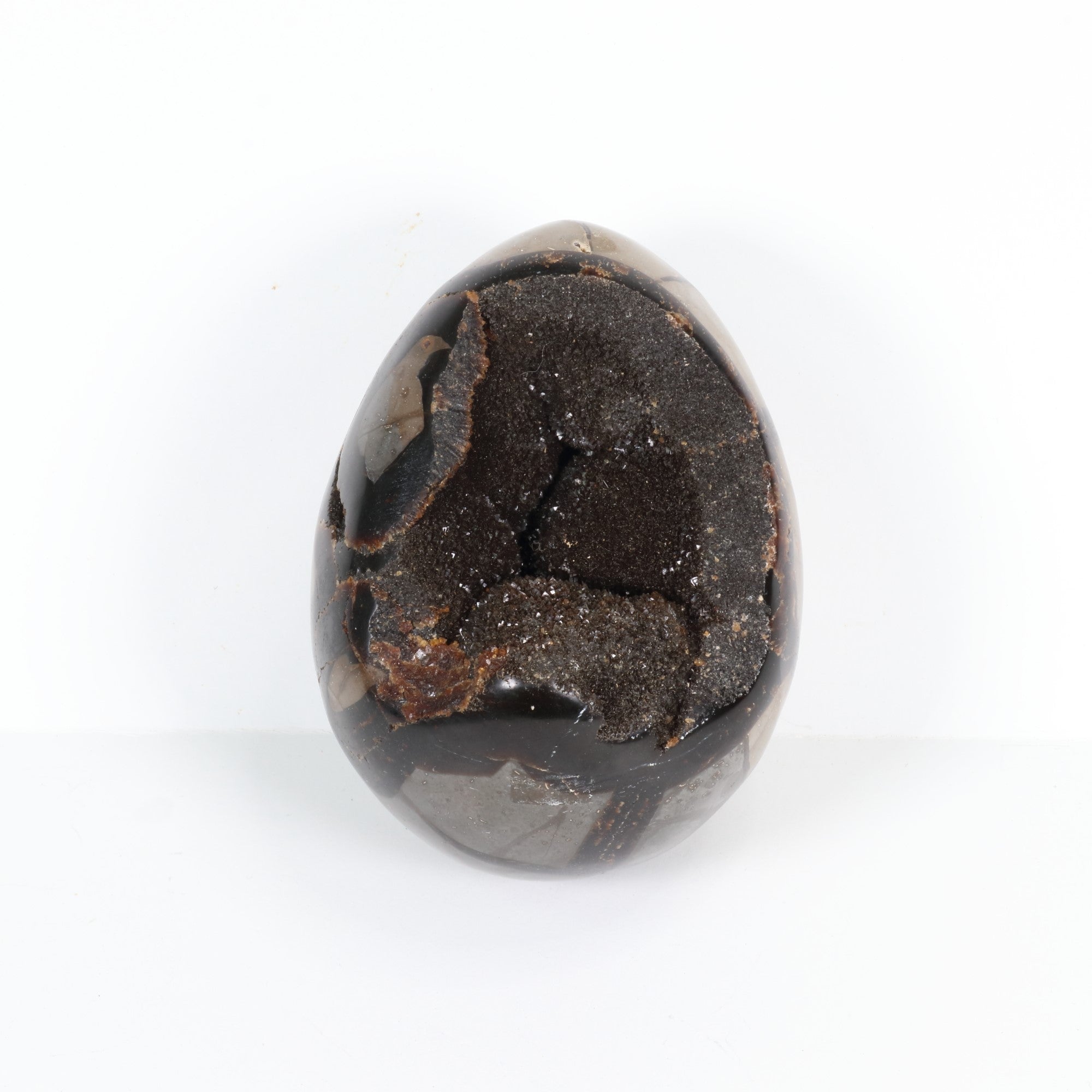 Septarian Dragon Egg, 5" x 4" Inch, Large Size, 1 Piece #003