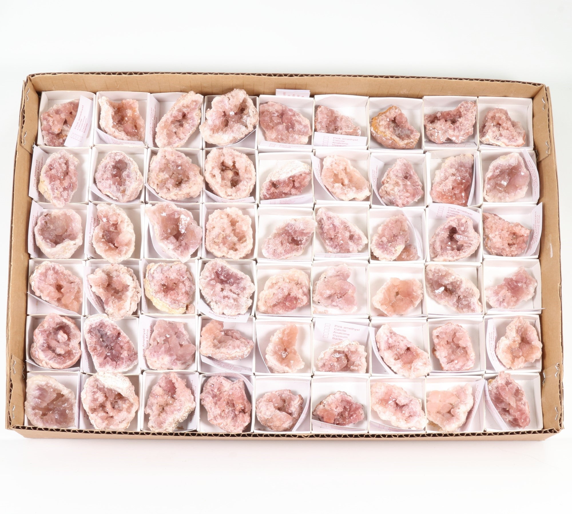 Rough Pink Amethyst Flat Box, Extra Quality, Smal Size, 1 Flat
