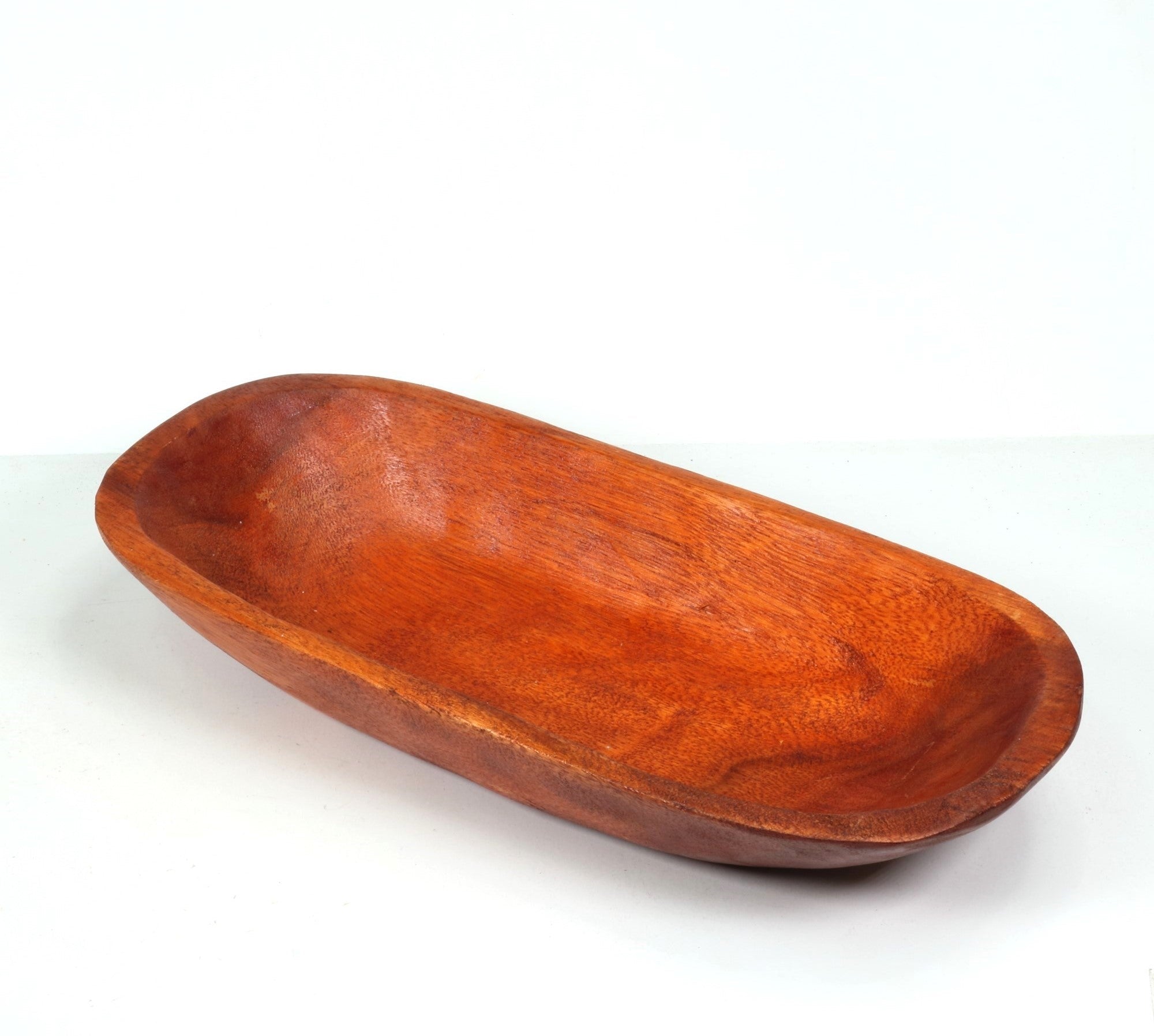 Boat Wood Bowl, 15" x 7" Inch