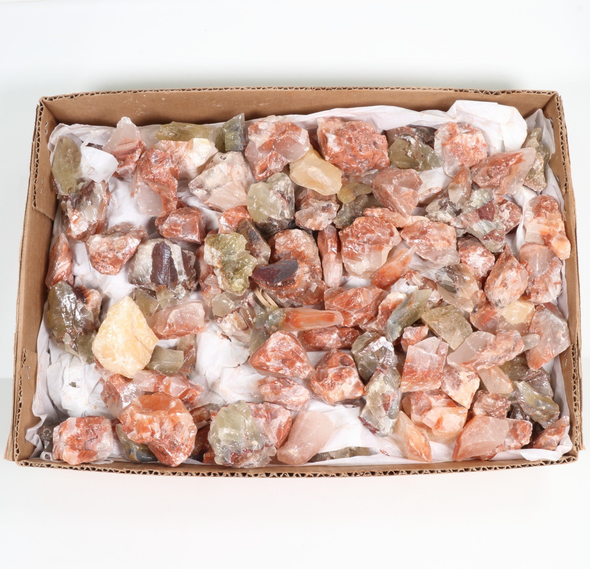 Rough Tricolor Flat Box, Standard Quality, Large, 1 Flat, 50/150 gr