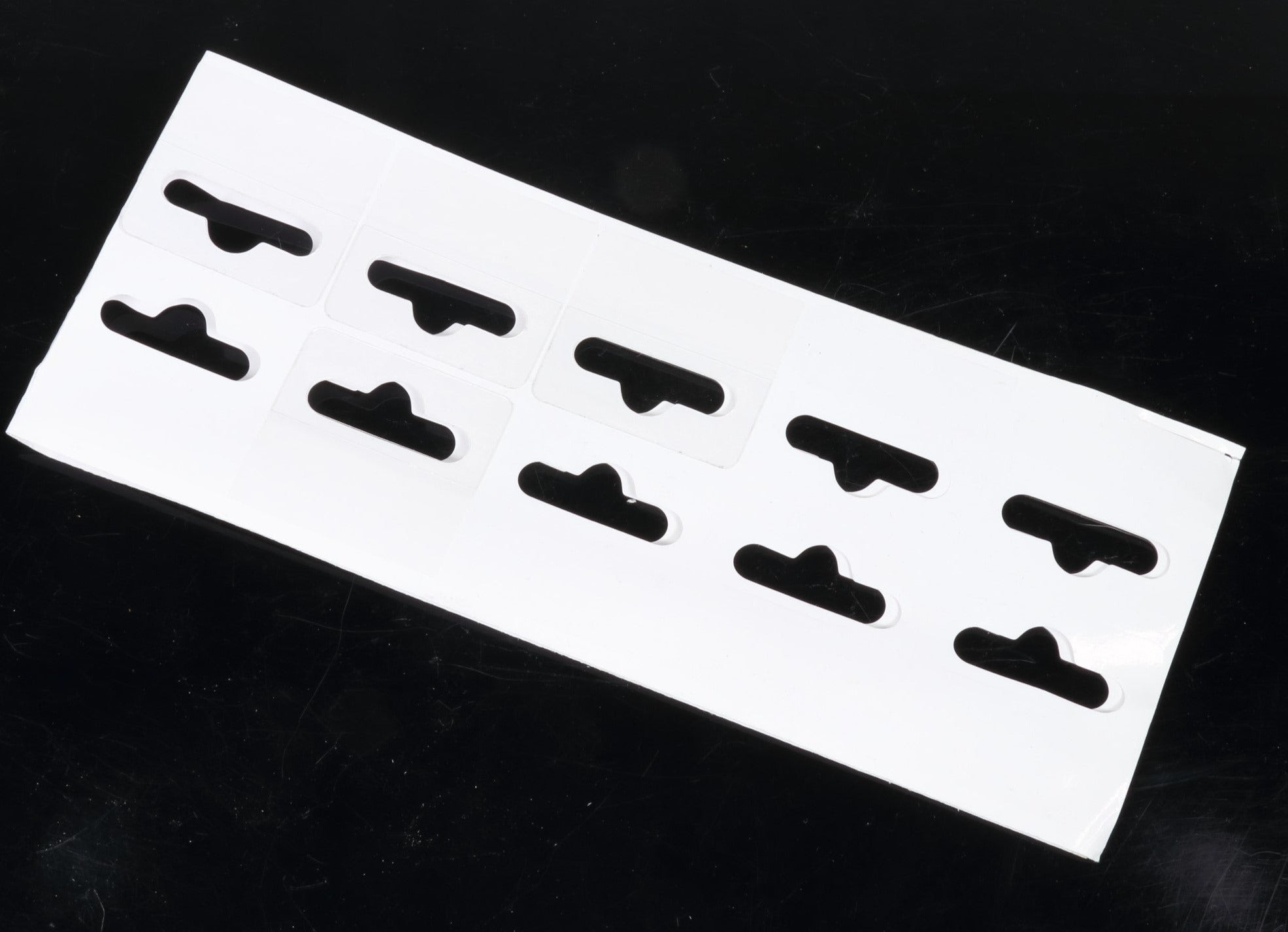 Earrings Card Self Adhesive Hang Tabs - 100 Pieces Pack