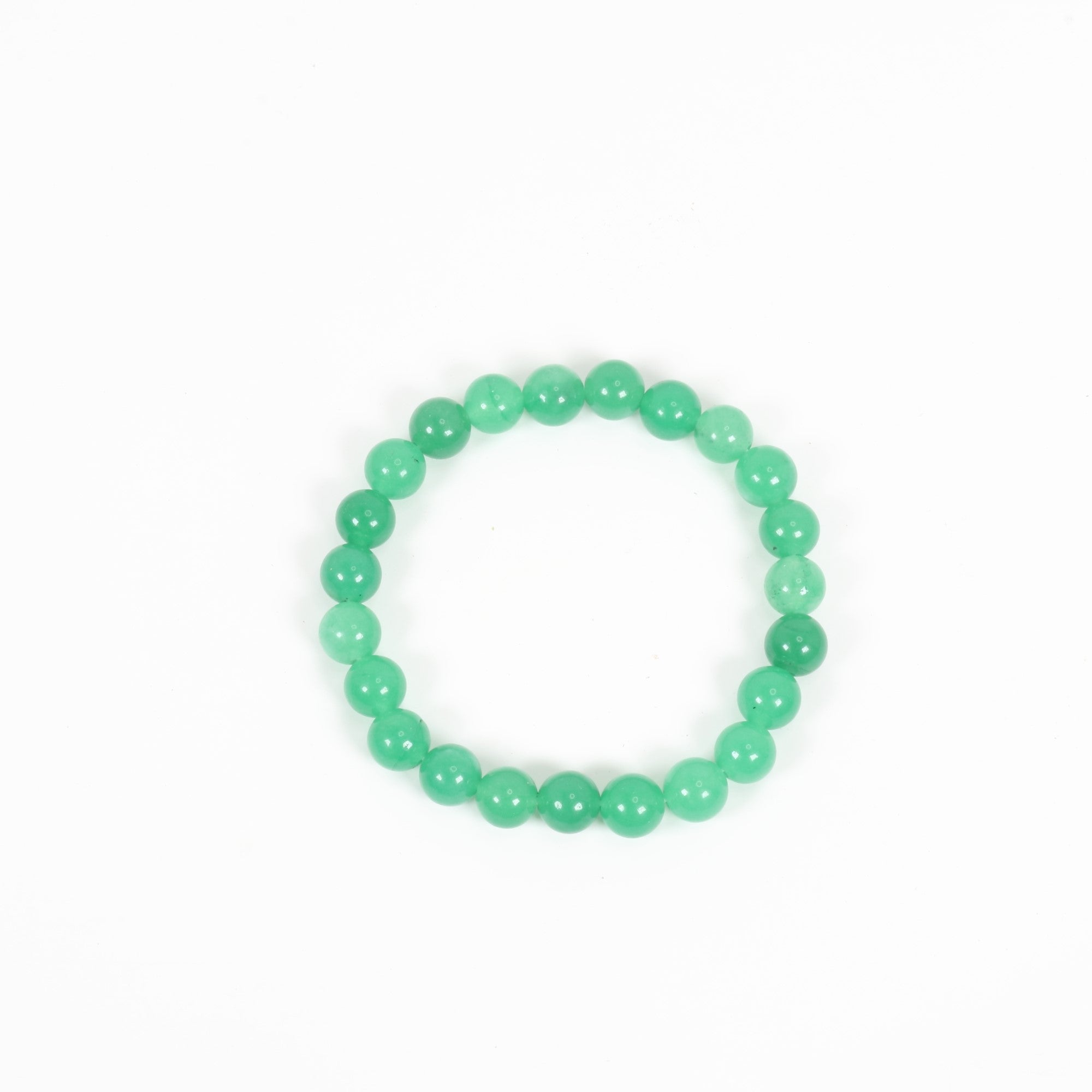 Aventurine (Green), Metal Free Bracelet, 8mm, 5 Pieces in a Pack