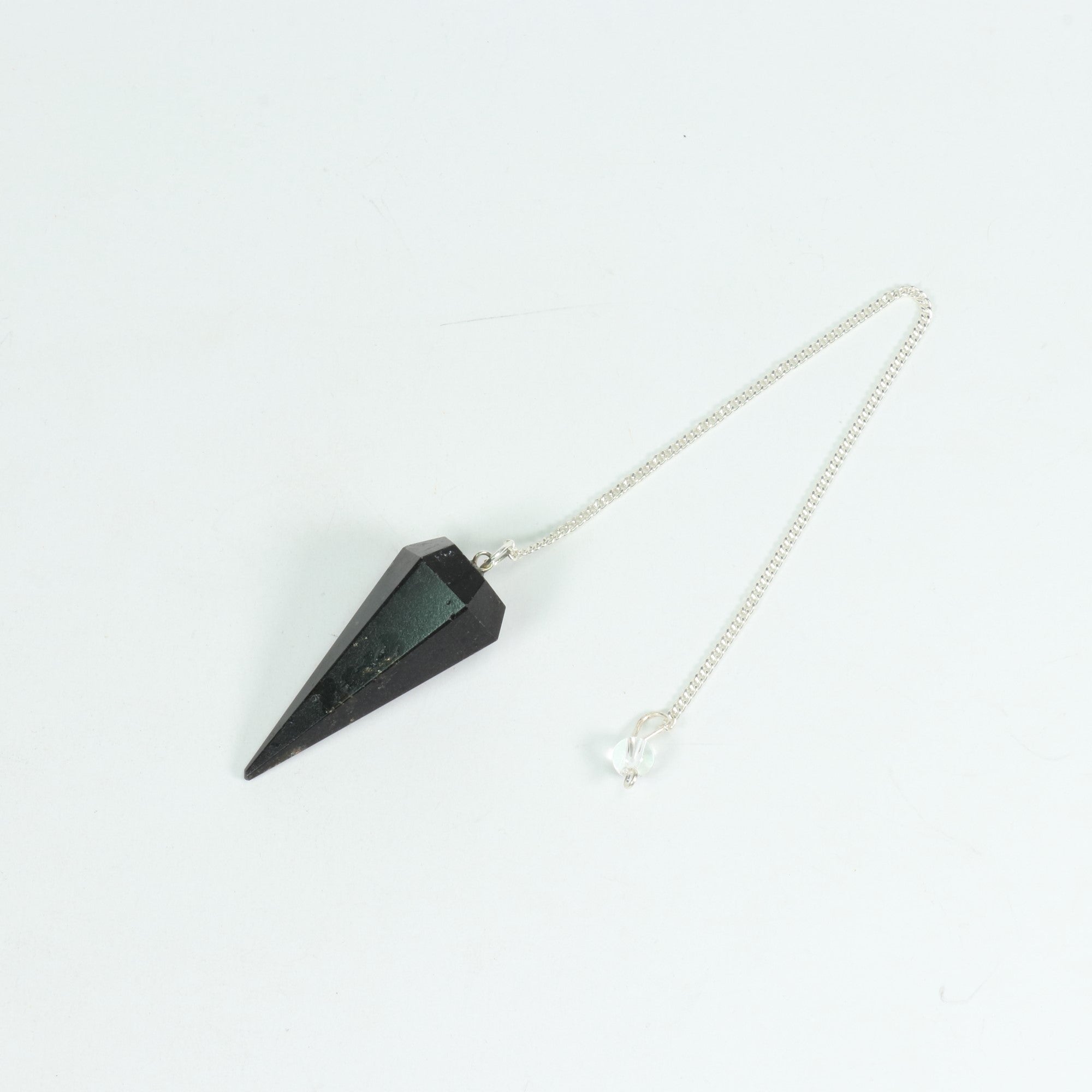 Natural Shungite Pendulum, 9,5" x 2" Inch, 10 Pieces in a Pack, #0017