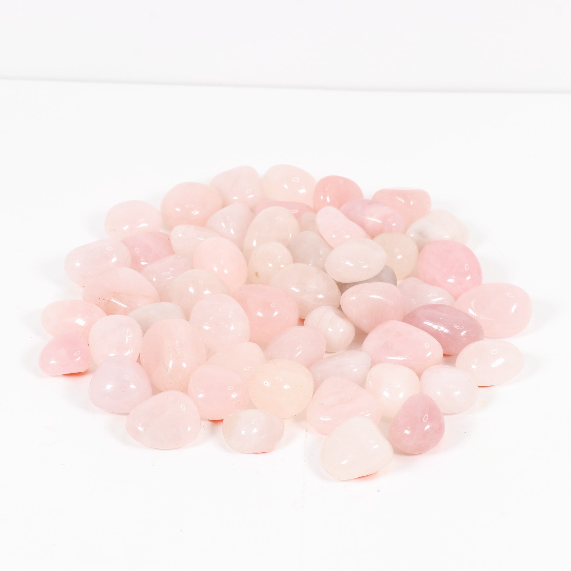 Rose Quartz Tumbled Stone, 2-3cm, Quality A, 1 Lb
