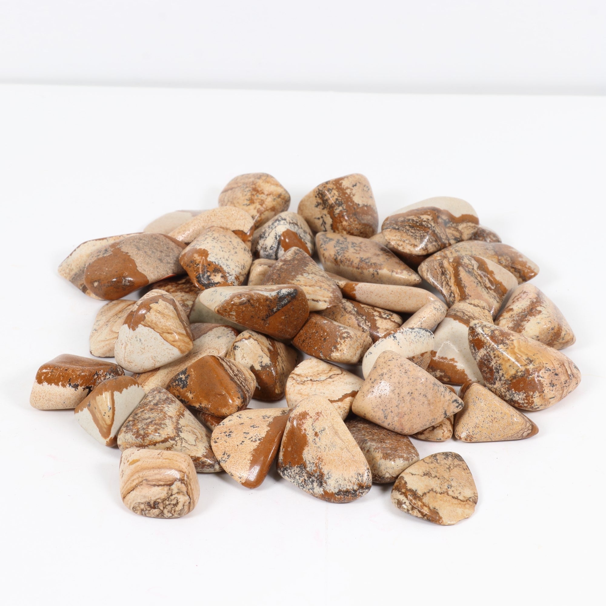 Picture Jasper Tumbled Stone, 2-3cm, 1 Lb