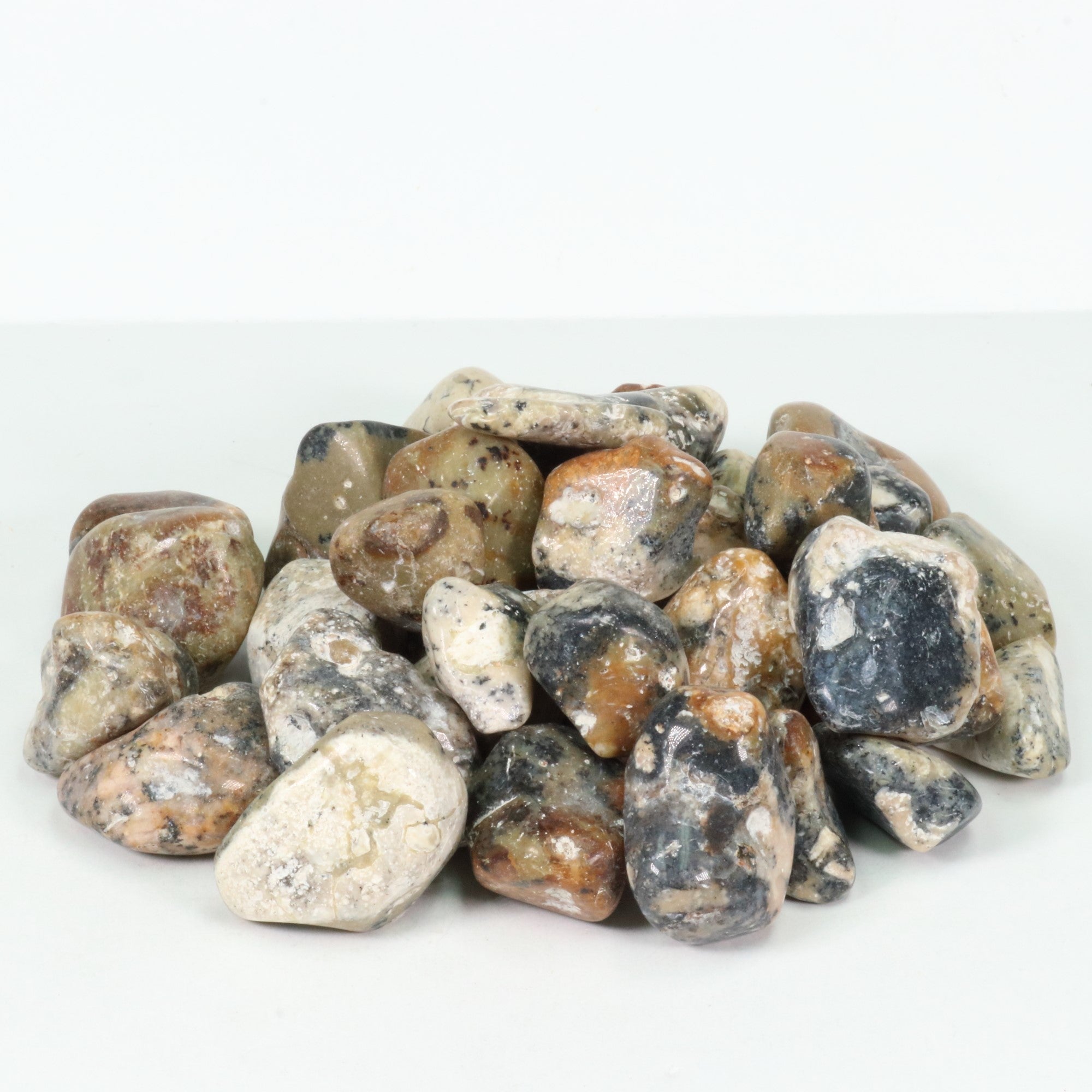 Dendritic Agate Tumbled Stone, 2-3cm, 1 Lb