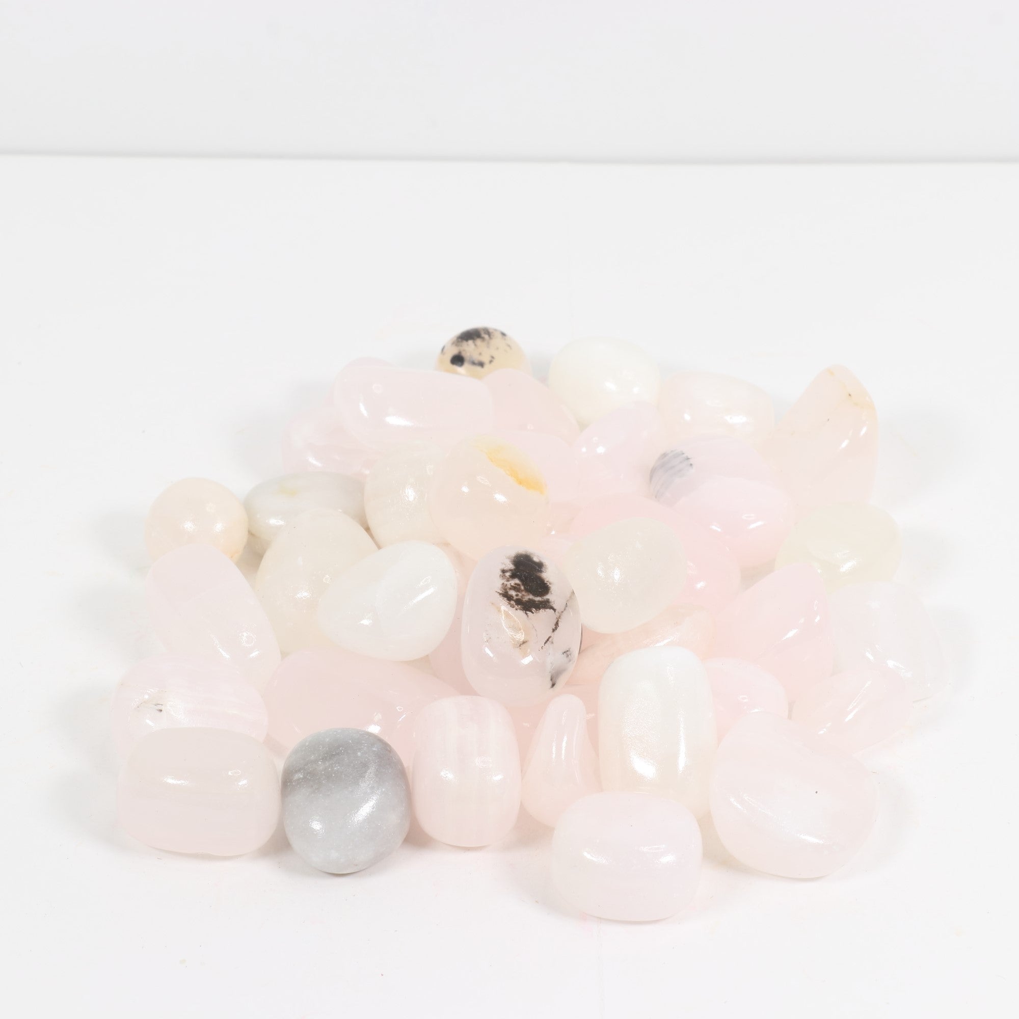 Pink Mangano Calcite Tumbled Stone, 2-3cm, 1 Lb