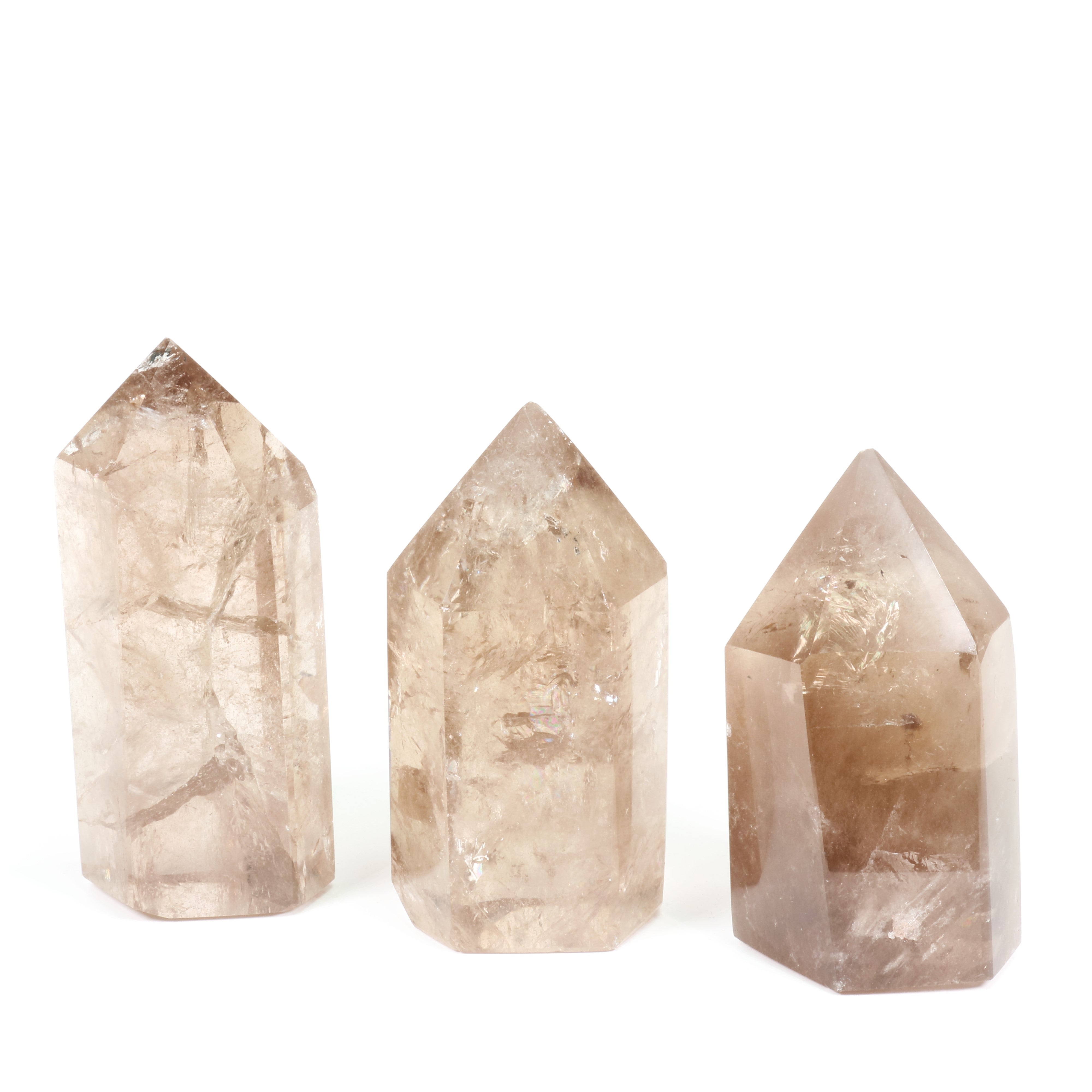 Smoky Quartz Polished Tower, Cut Base, 500-750 Gr, 1 Piece, #023