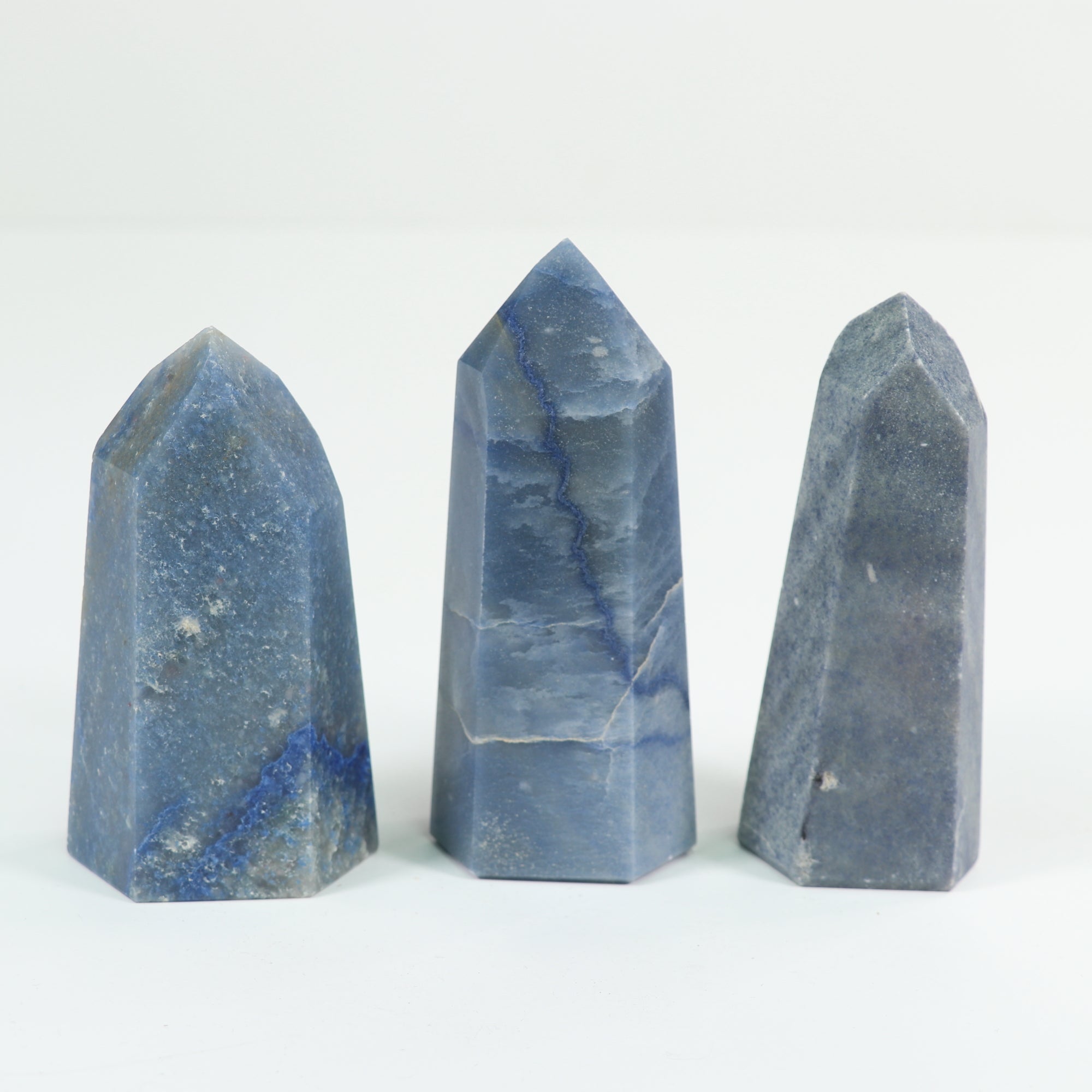 Blue Aventurine Polished Tower, Cut Base, 200-300 Gr, 1 Piece #063