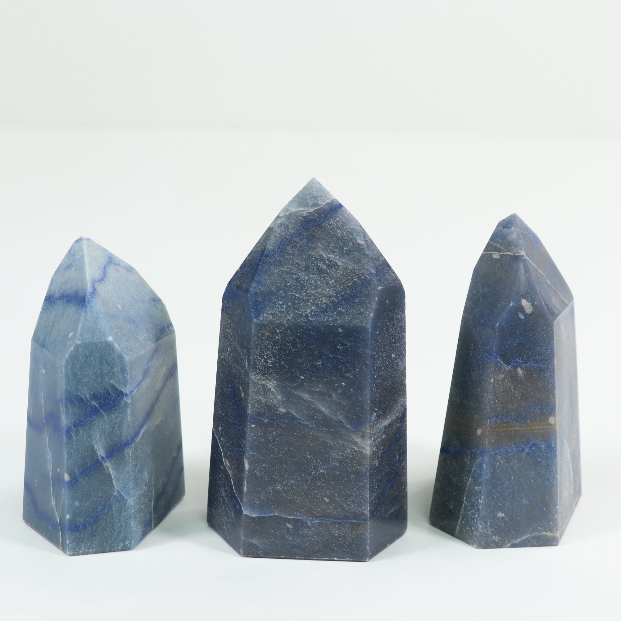 Blue Aventurine Polished Tower, Cut Base, 300-400 Gr, 1 Piece #064