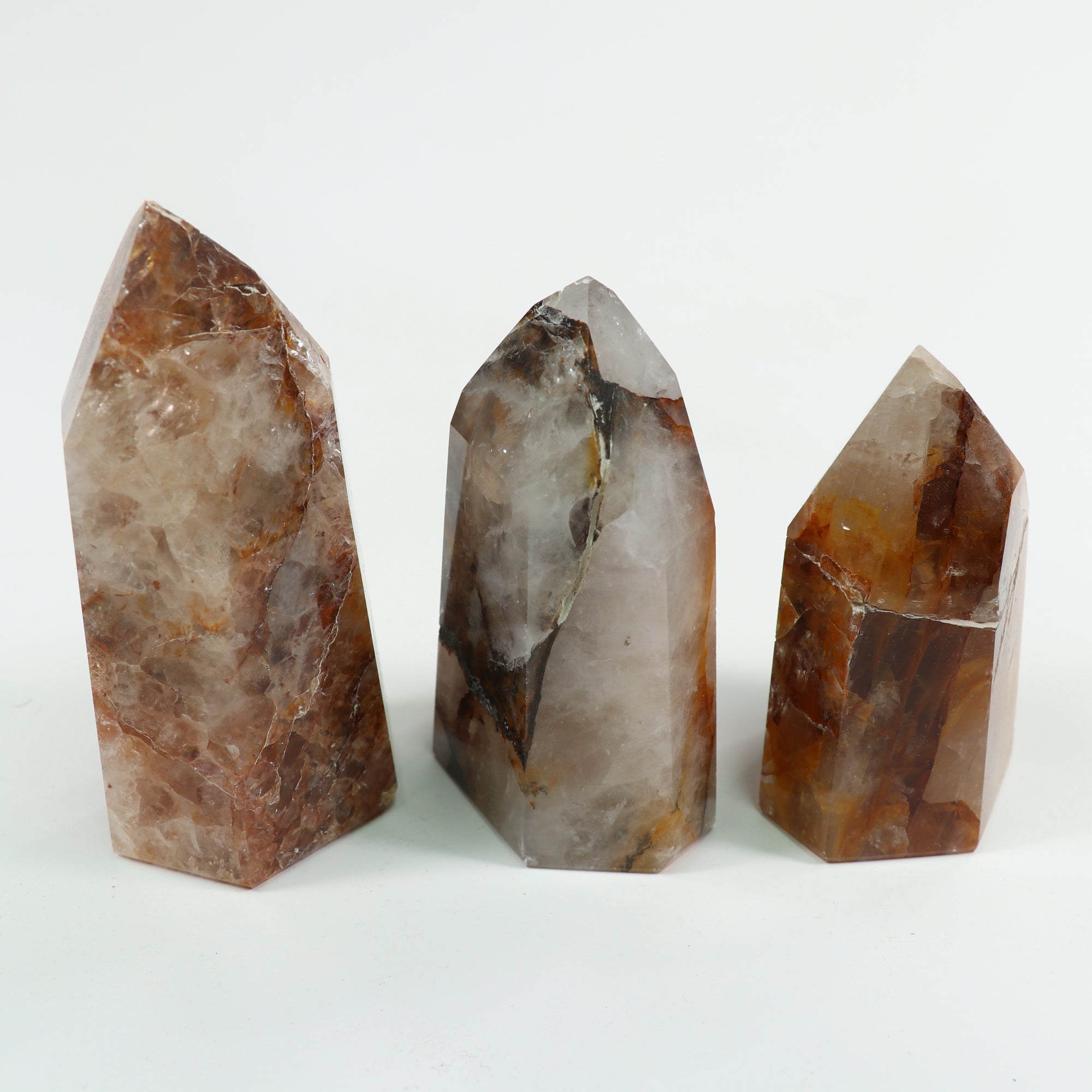 Yellow Hematoid Quartz Polished Tower, Cut Base, 100-200 Gr, 1 Piece #059