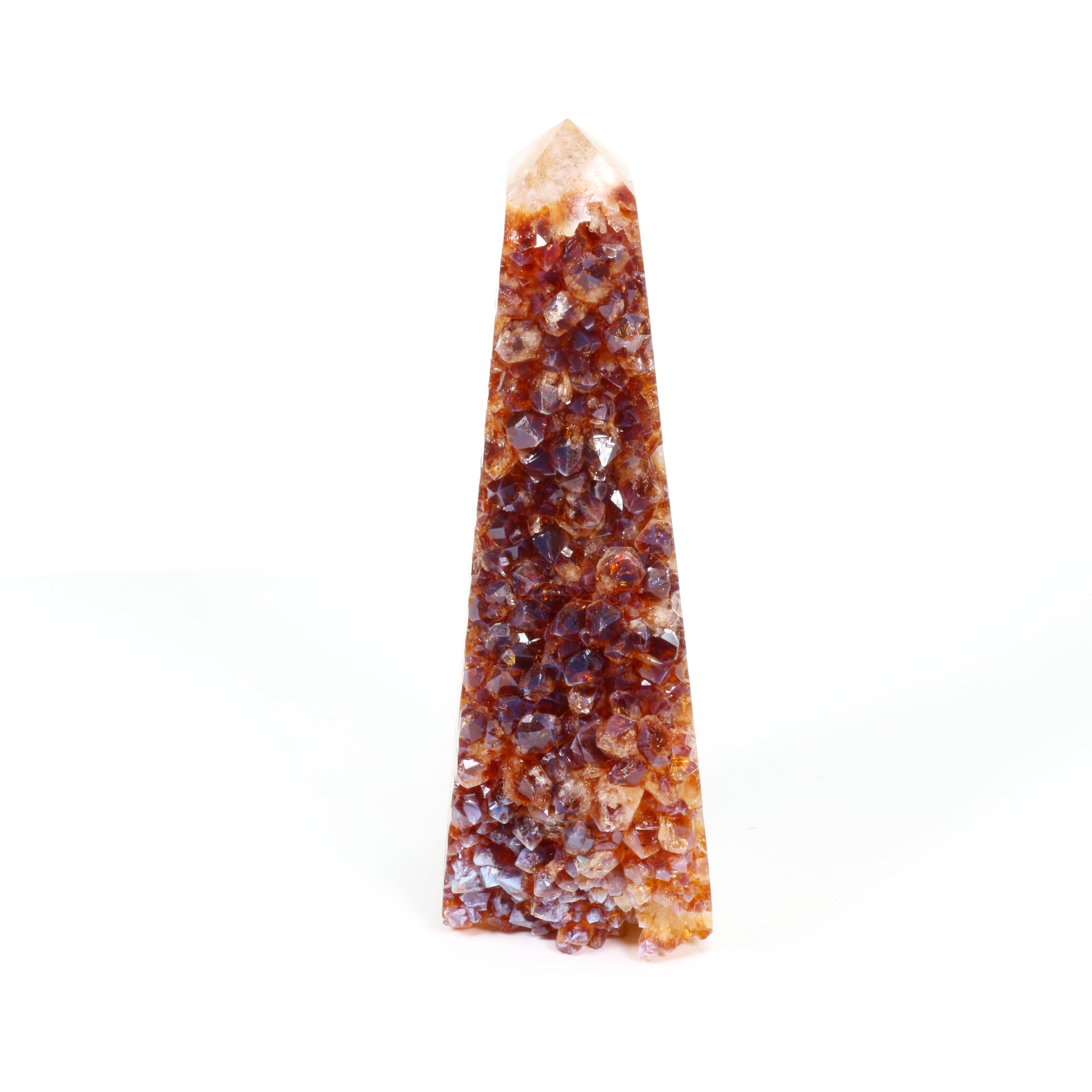 Citrine, Cluster Obelisk, Cut Base, 750-1000 Gr, 1 Piece, #006