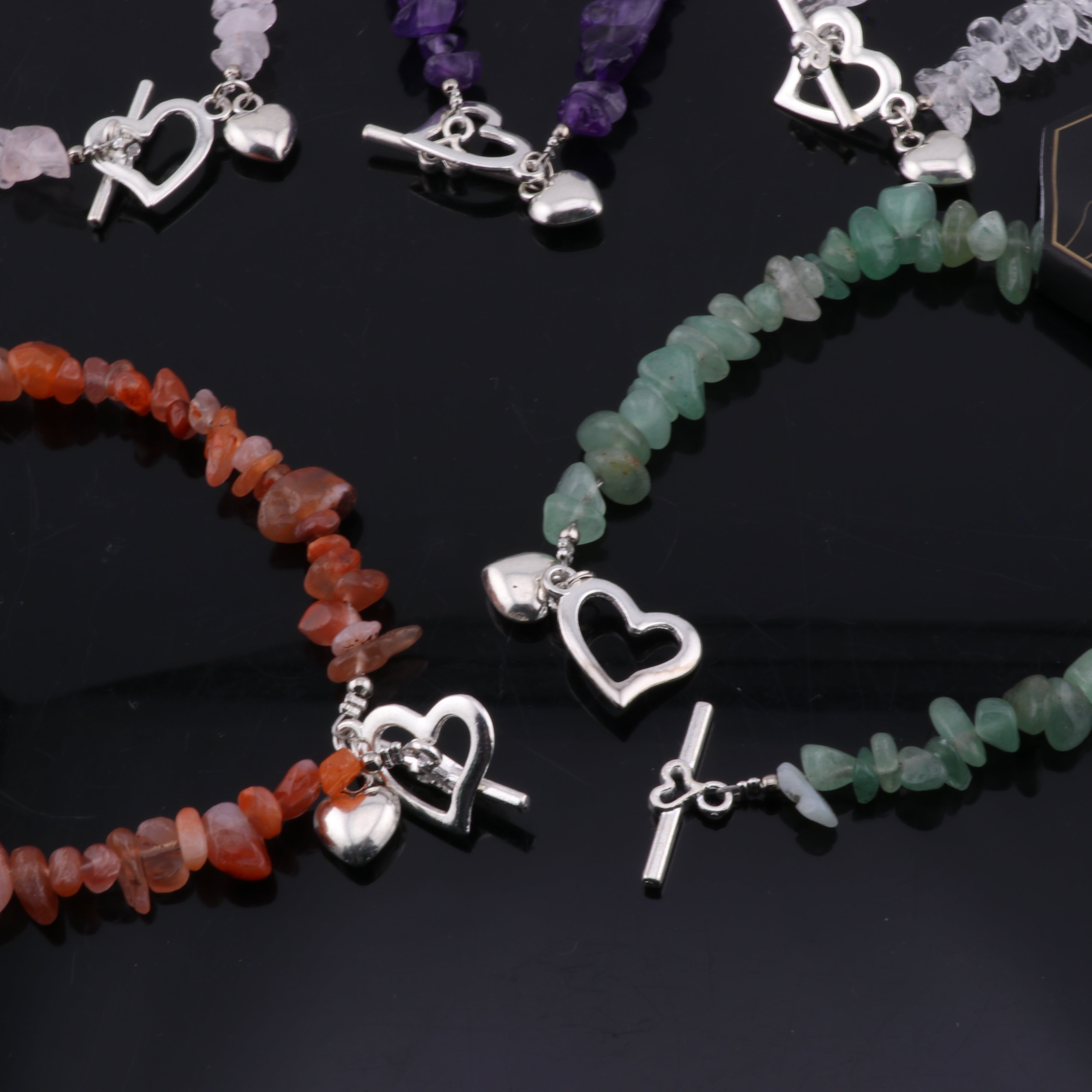 Chipped Stone Bracelet, Assorted, 5 Pieces in a Pack