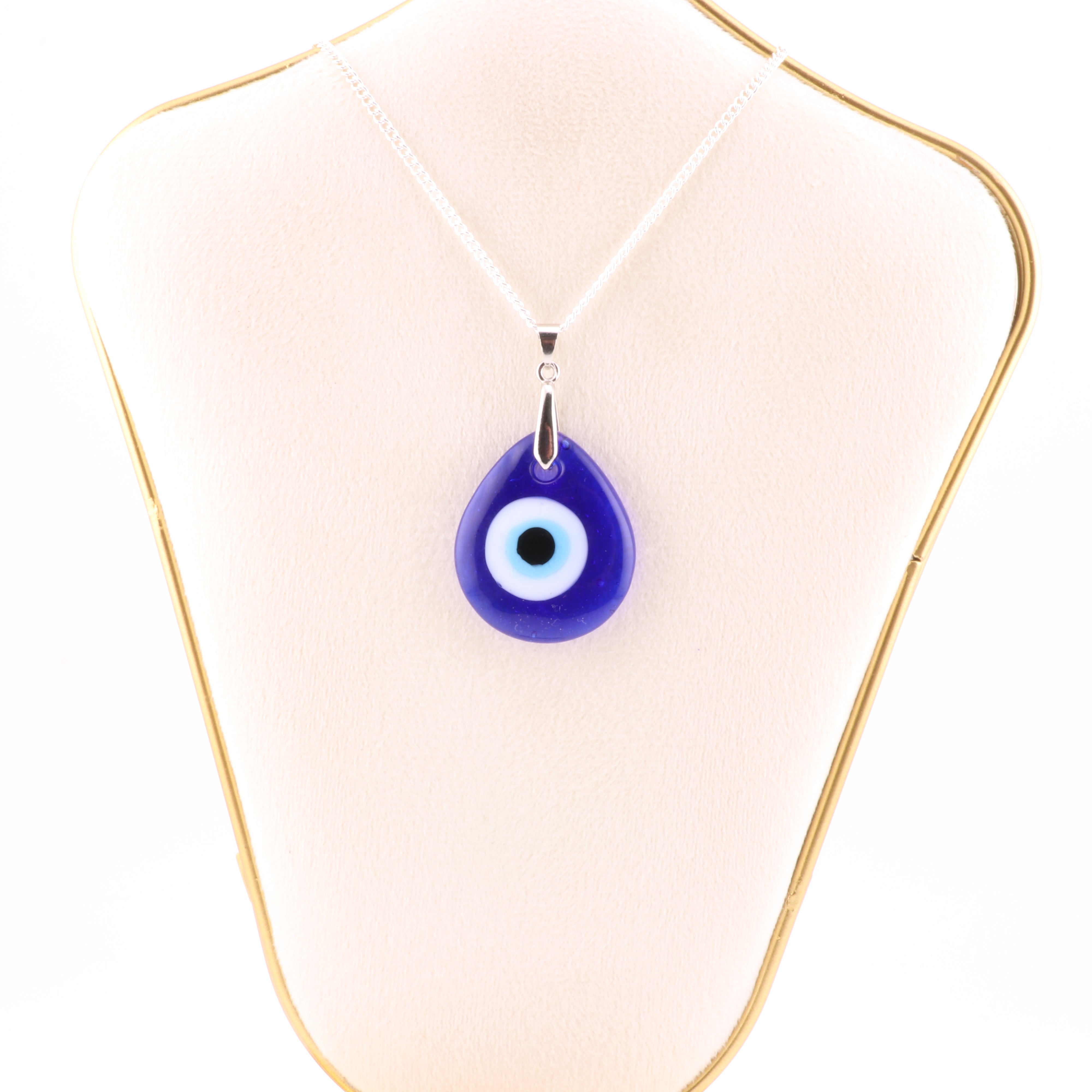 Evil Eye Pendant, Teardrop, 1.5", 5 Pieces in a Pack,