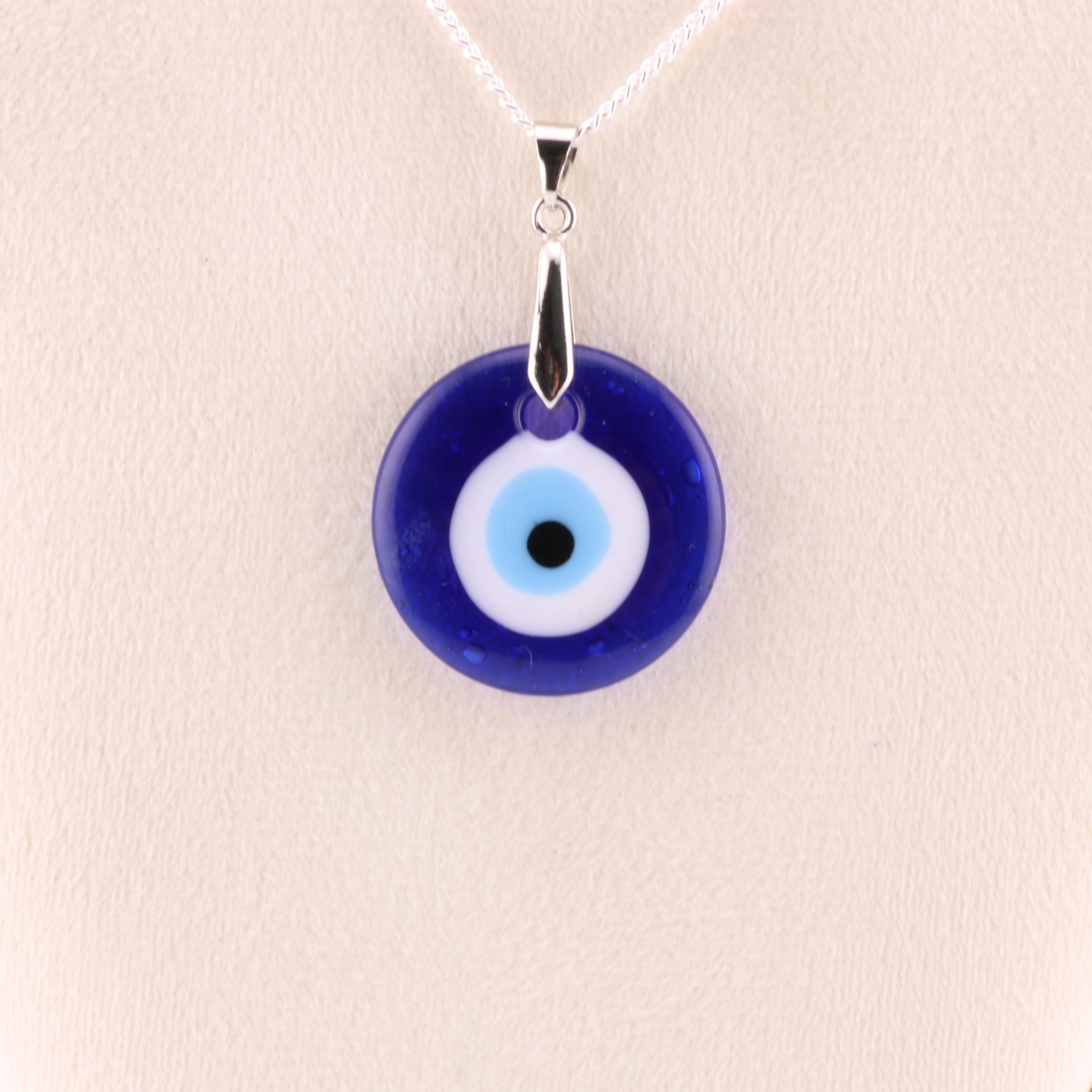 Evil Eye Pendant, Round, 1", 5 Pieces in a Pack