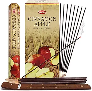 Cinnamon Apple, Incense Sticks, 8 Stick, 18 grams in one Pack, 25 Pack Box