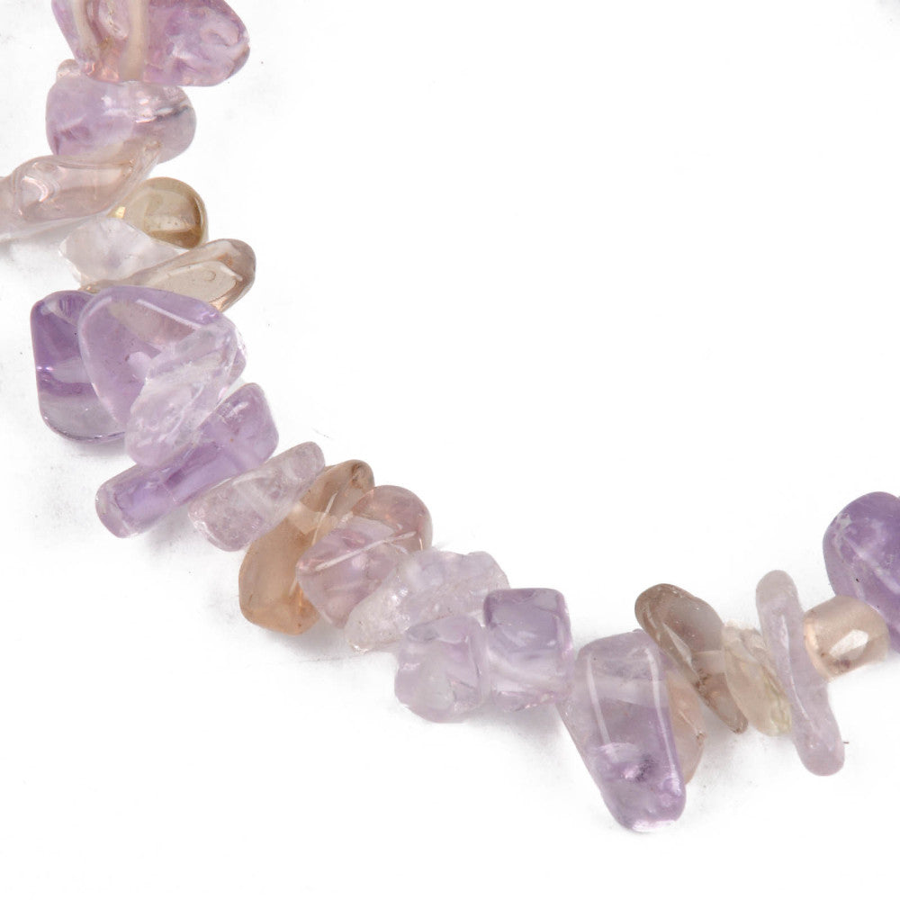 Ametrine Chipped Stone Bracelet, 5 Pieces in a Pack