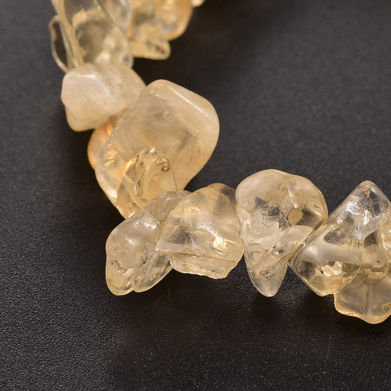 Citrine Chipped Stone Bracelet, 5 Pieces in a Pack