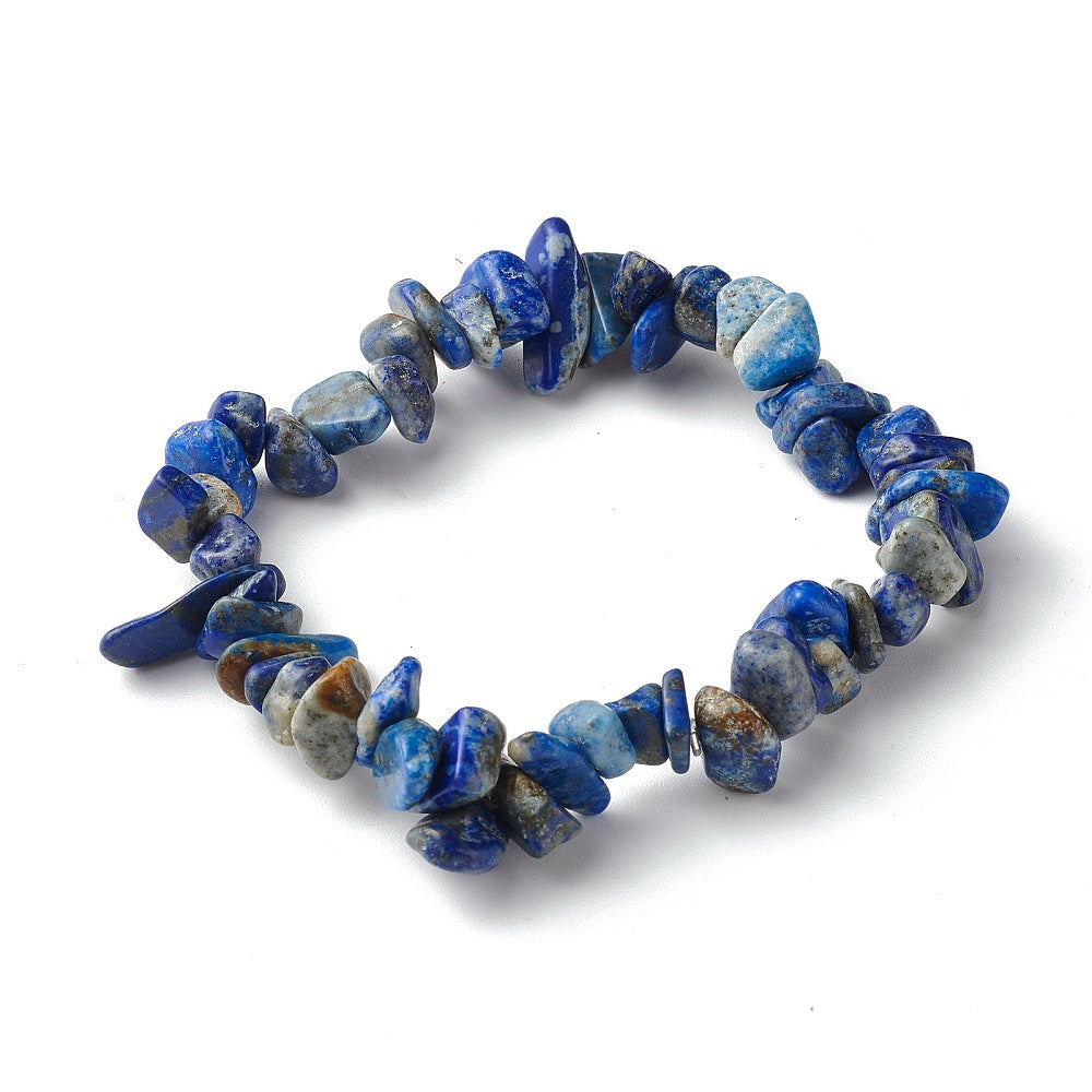 Lapis Lazuli Kids Bracelet, Chipped, 5 Pieces in a Pack