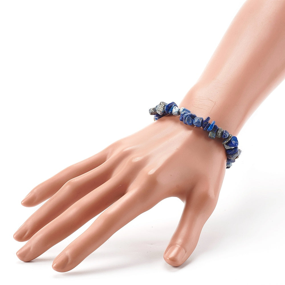 Lapis Lazuli Kids Bracelet, Chipped, 5 Pieces in a Pack