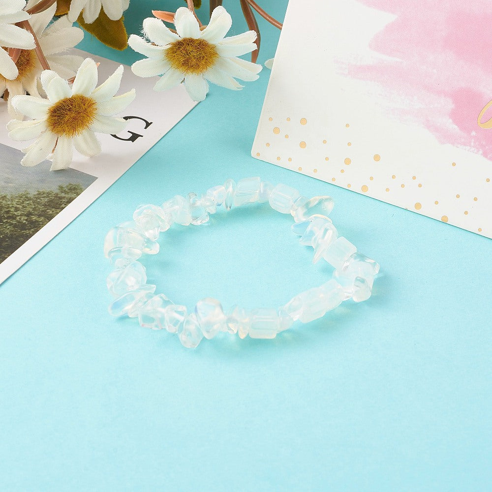 Opalite Kids Bracelet, Chipped, 5 Pieces in a Pack