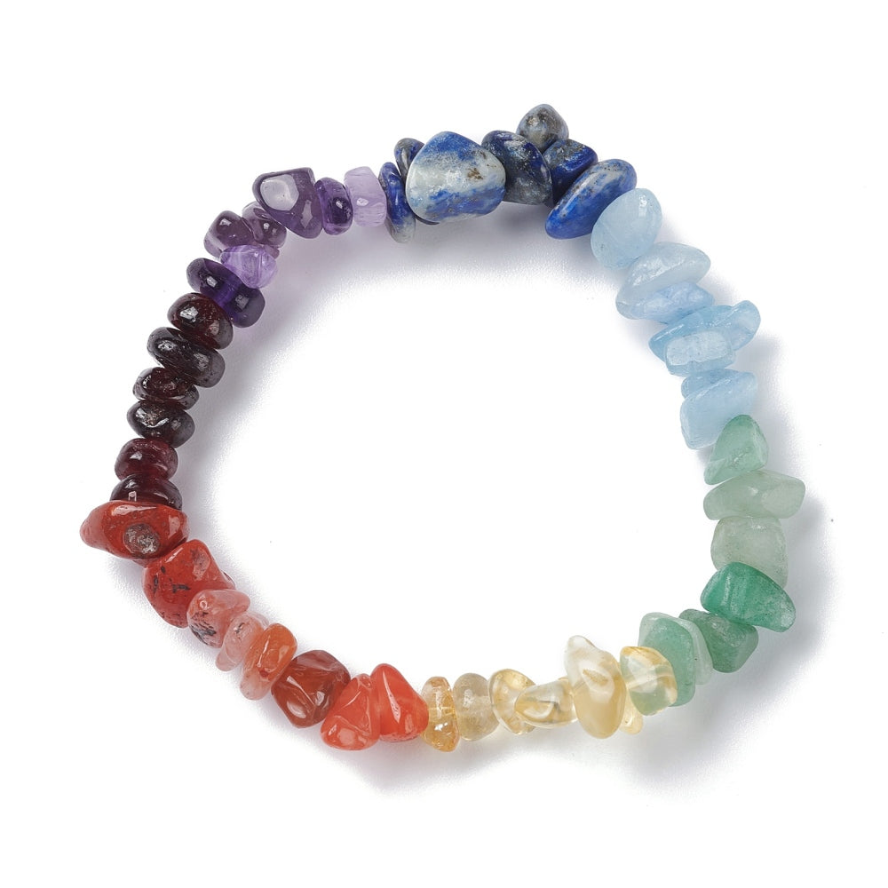 Chakra Kids Bracelet, Chipped, 5 Pieces in a Pack