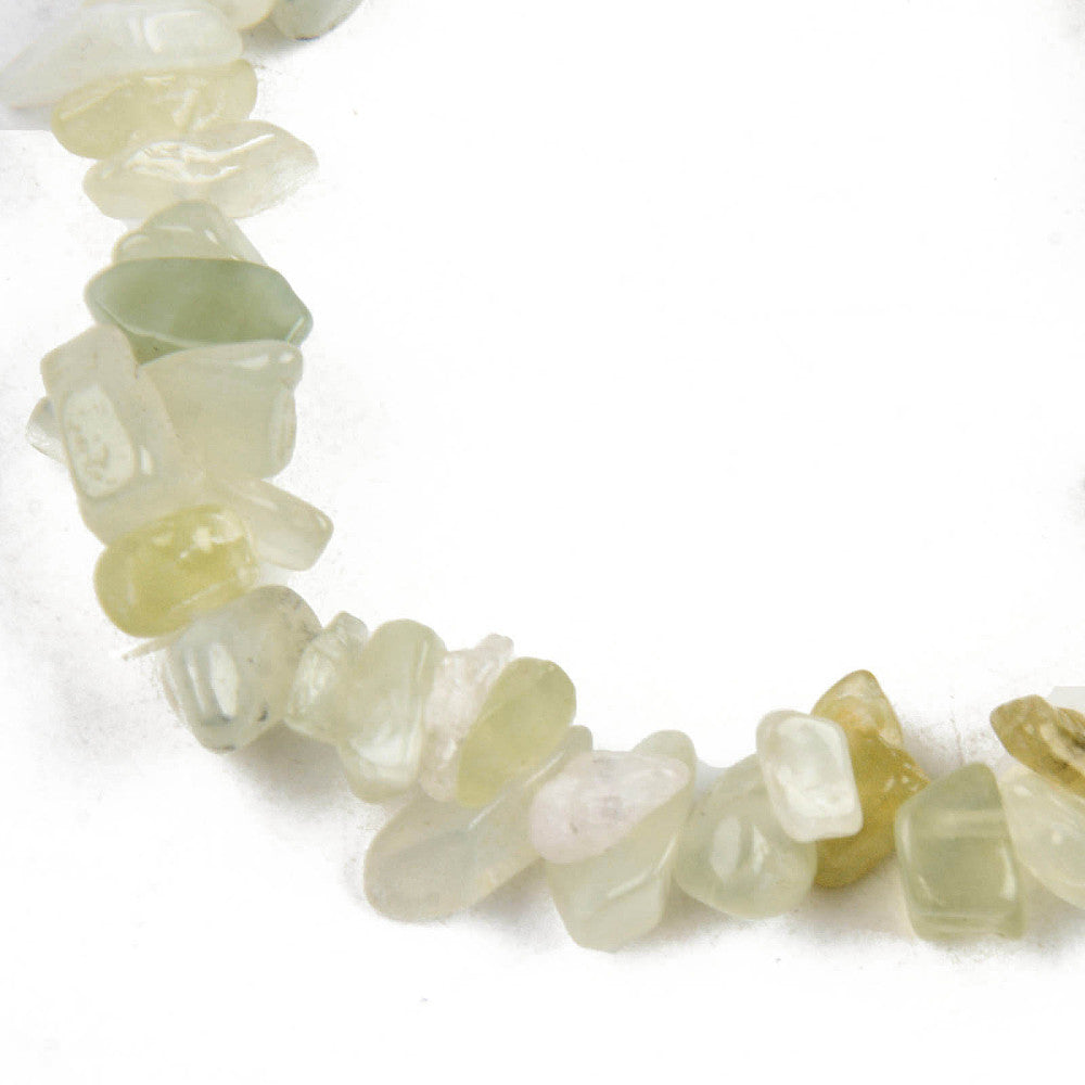 New Mountain Jade Chipped Stone Bracelet, 5 Pieces in a Pack