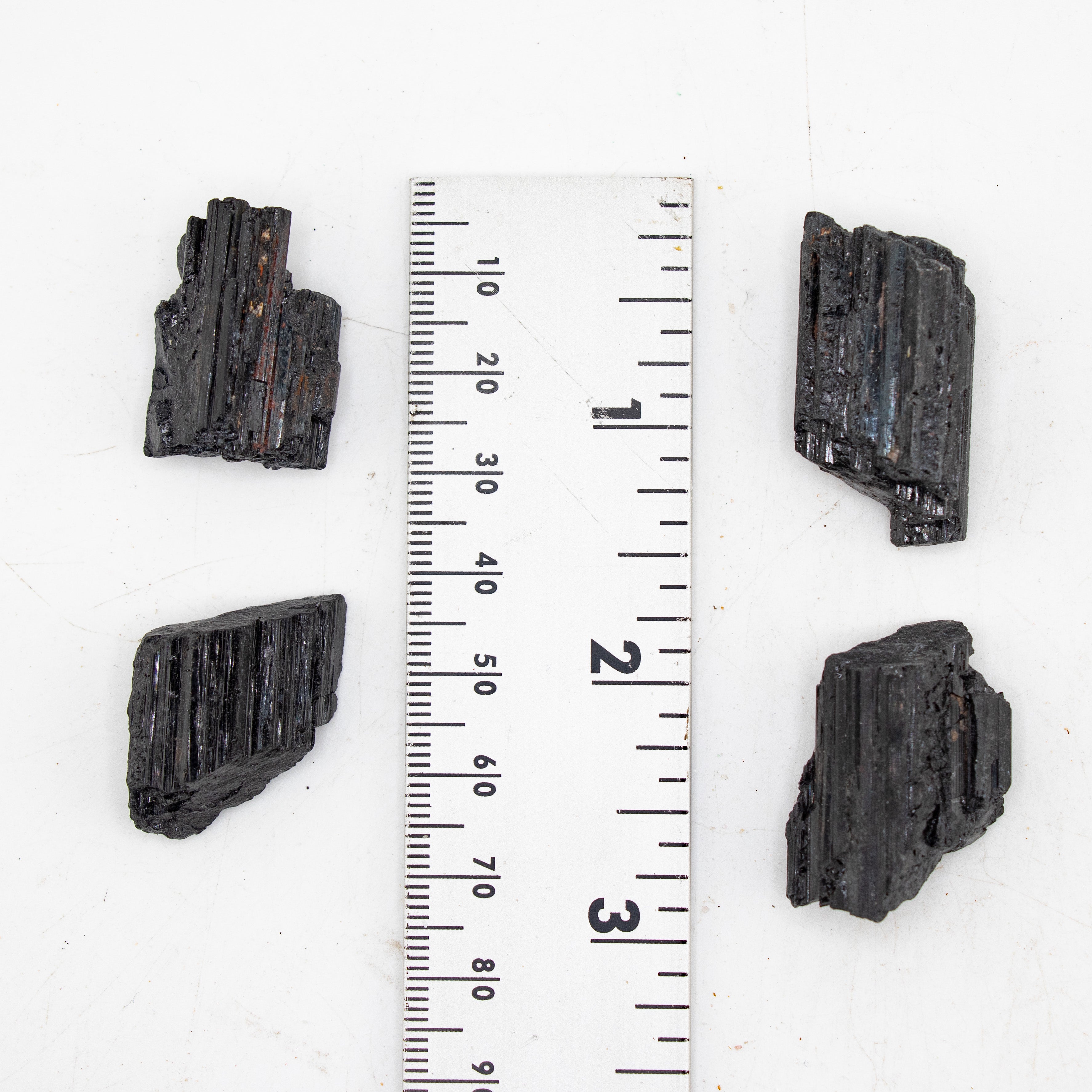 Black Tourmaline Rough Stone, 3-5cm, B Quality, 20 Pieces in a Pack, #047