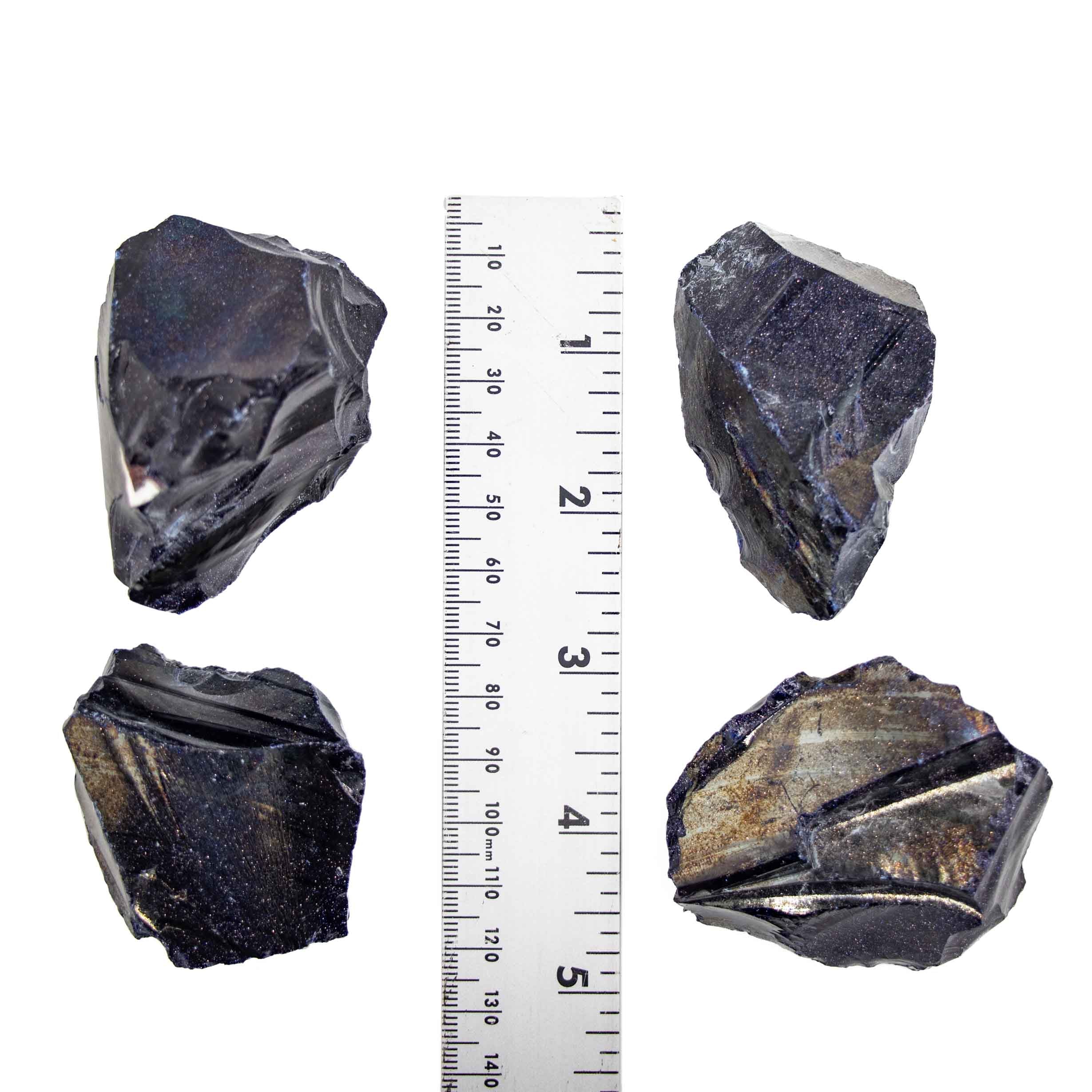 Blue Goldstone Rough Stone, 3-5cm, 1 KG Pack