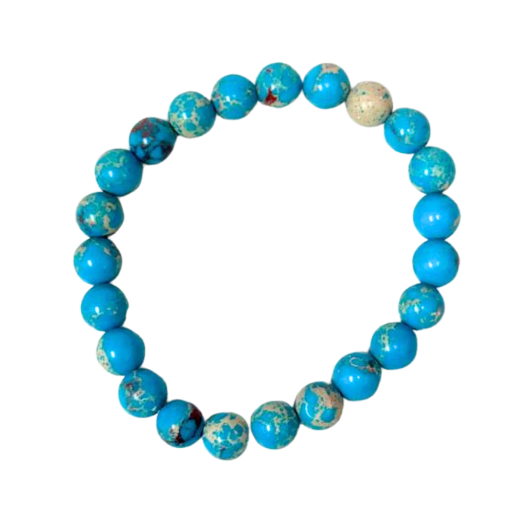 Blue Imperial Jasper Clearance Bracelet, Pack of 5