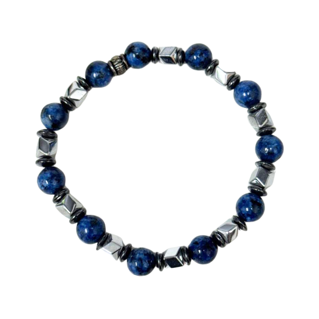 Blue Sesame Jasper Clearance Bracelet, Pack of 5