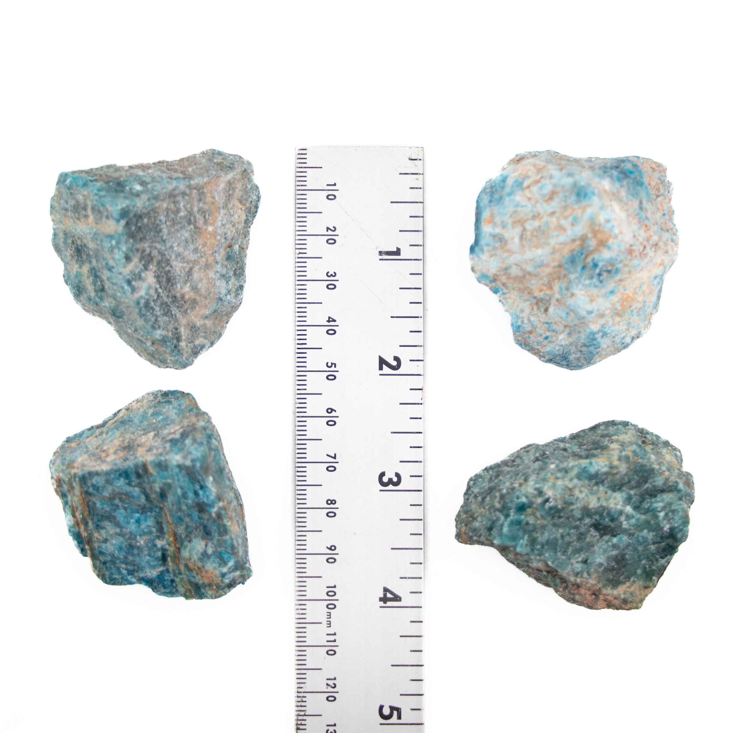 Blue Apatite Rough Stone, 4-6 cm, 1 KG Pack
