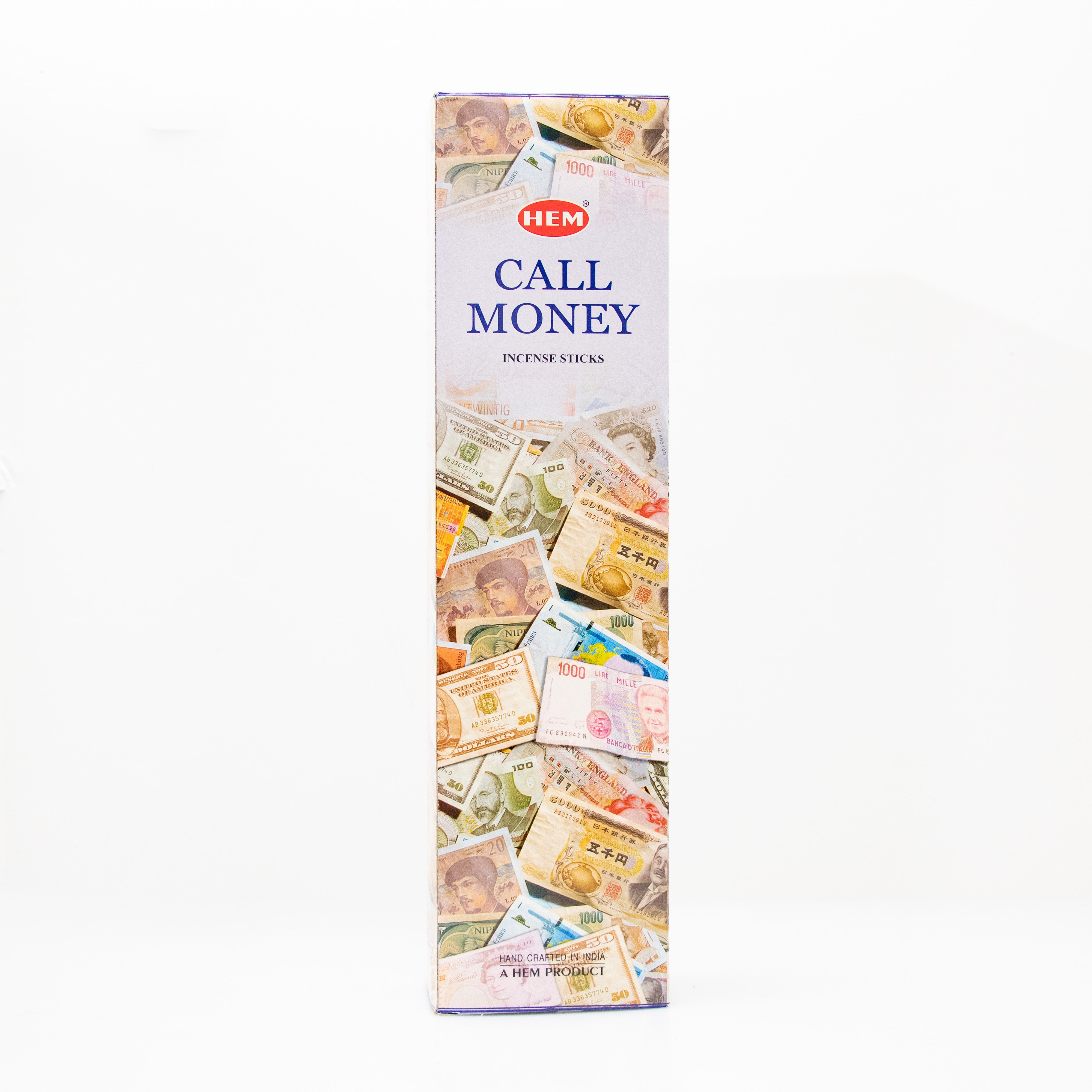Hem Call Money, Jumbo Incense Sticks, 16", 6 Pack Box