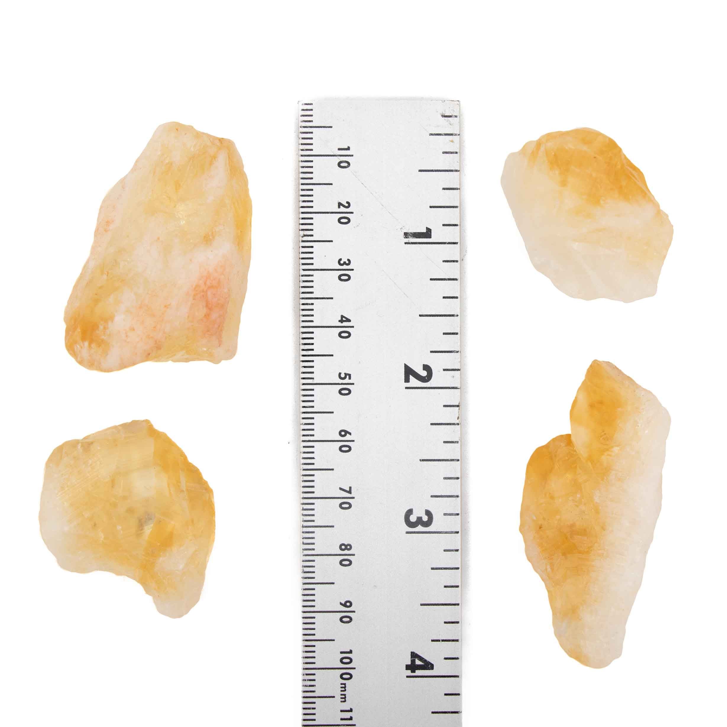 Citrine (Heated) Rough Stone, 3-5 cm, 1 KG Pack