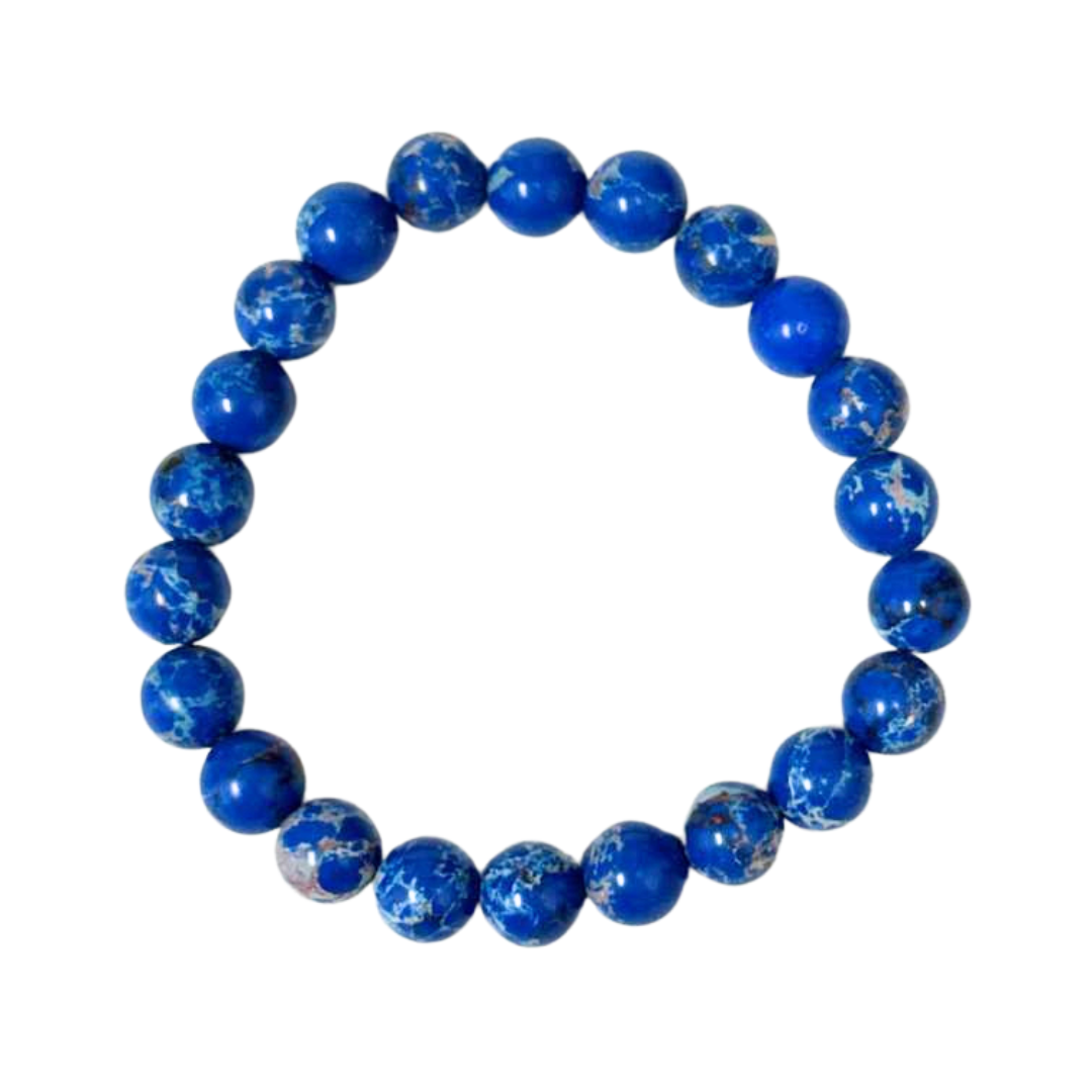 Dark Blue Imperial Jasper Clearance Bracelet, Pack of 5