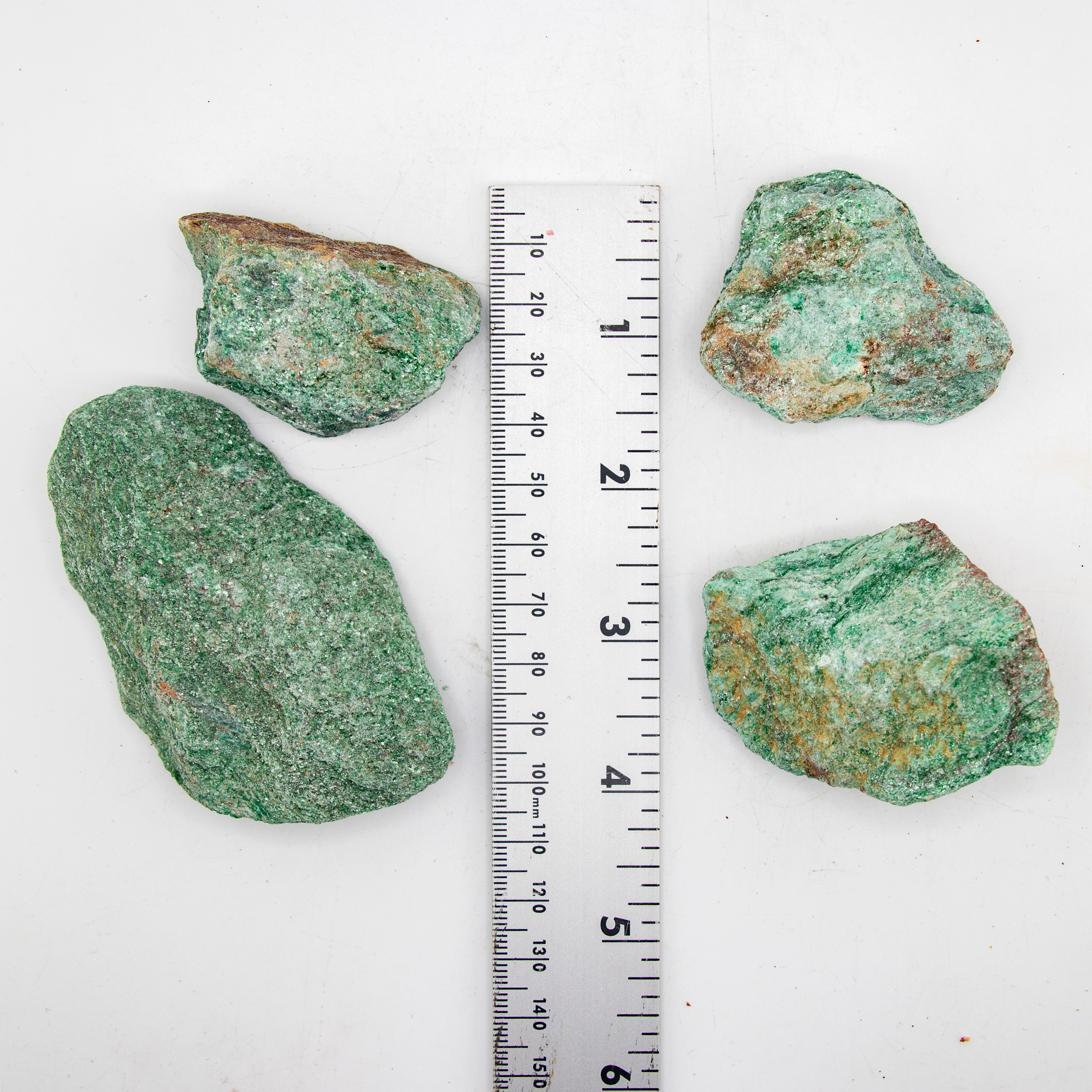Fuchsite Rough Stone, 3-5cm, 20 Pieces in a Pack, #032