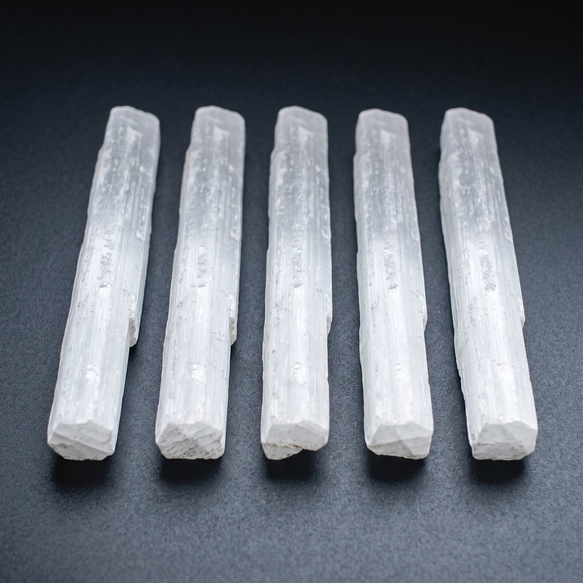 Selenite Plain Stick, 6" Inch, 5 Pieces in a Pack
