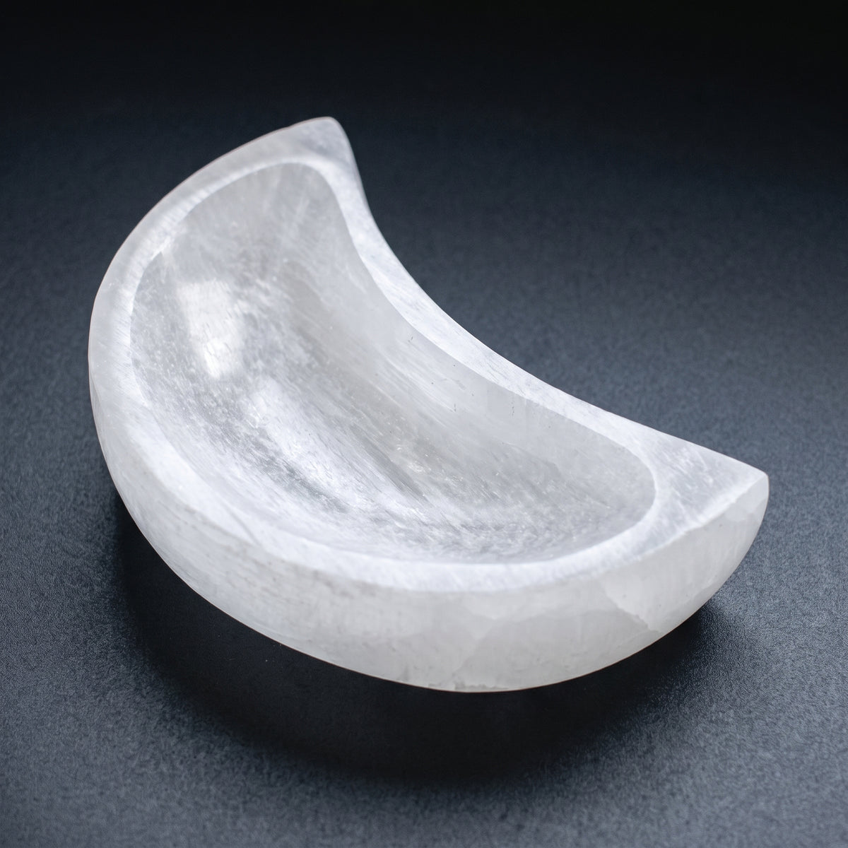 Selenite Crescent Moon Bowl, 4" Inch, 1 Piece