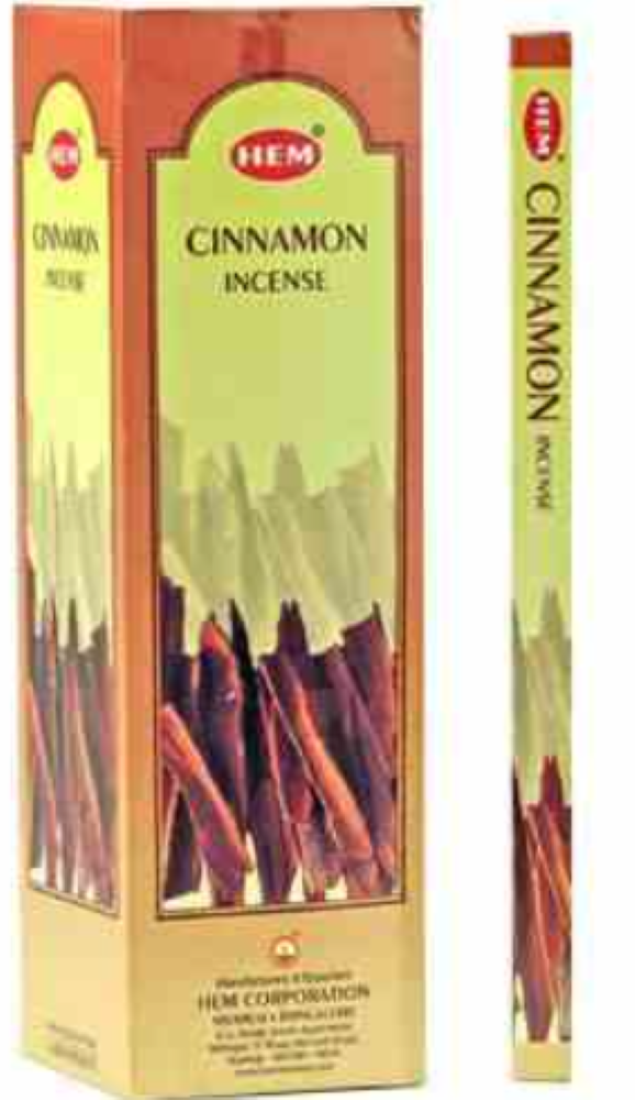 Hem Cinnamon, Incense Sticks, 8 Stick, 18 grams in one Pack, 25 Pack Box