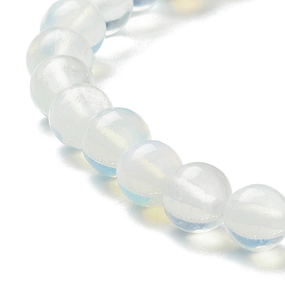 Opalite Bracelet, 6mm, 5 Pieces in a Pack