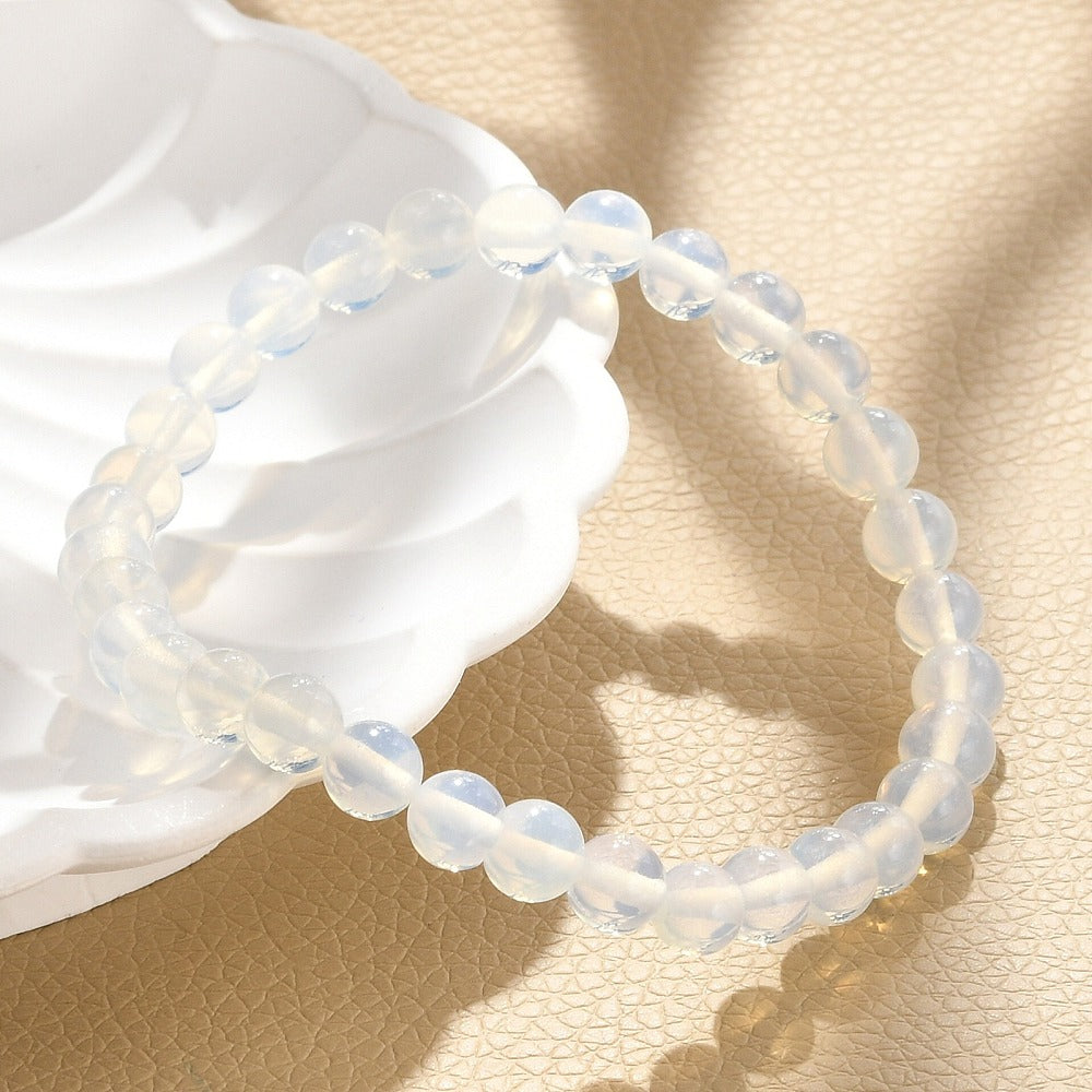 Opalite Bracelet, 6mm, 5 Pieces in a Pack