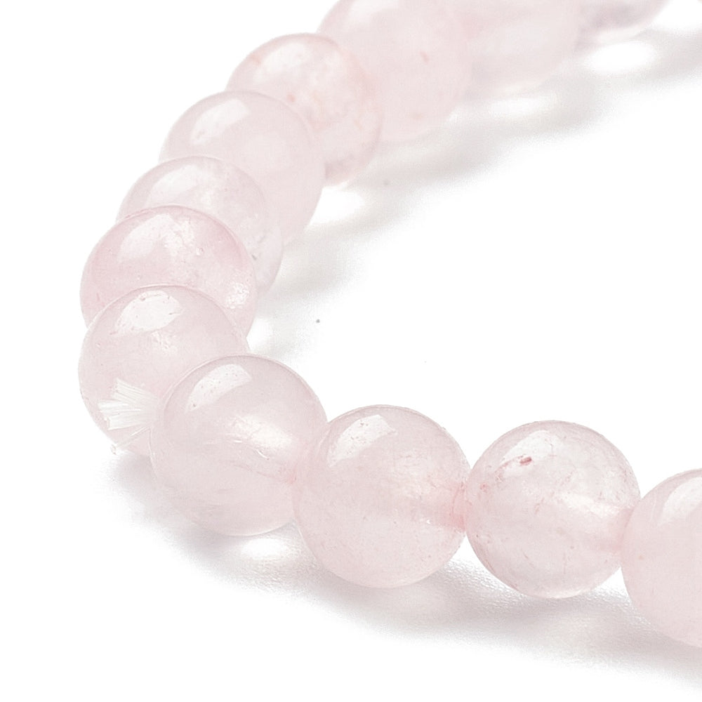 Rose Quartz Bracelet, 6mm, 5 Pieces in a Pack