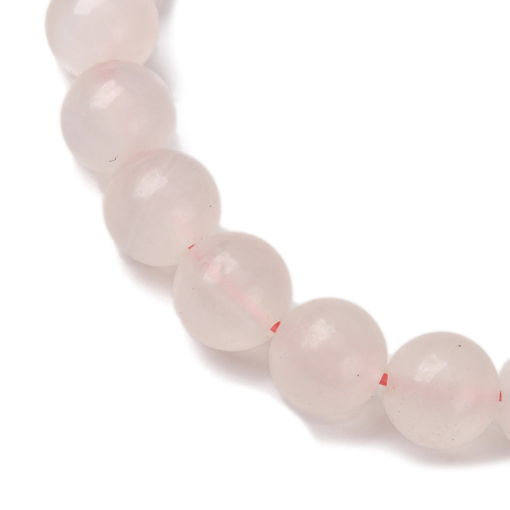Calcite (Pink Mangano), Metal Free Bracelet, 8mm, 1 Piece in a Pack
