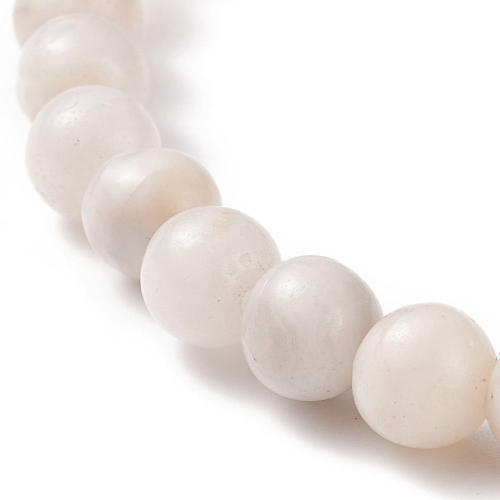Crazy Agate Bracelet, 6mm, 5 Pieces in a Pack