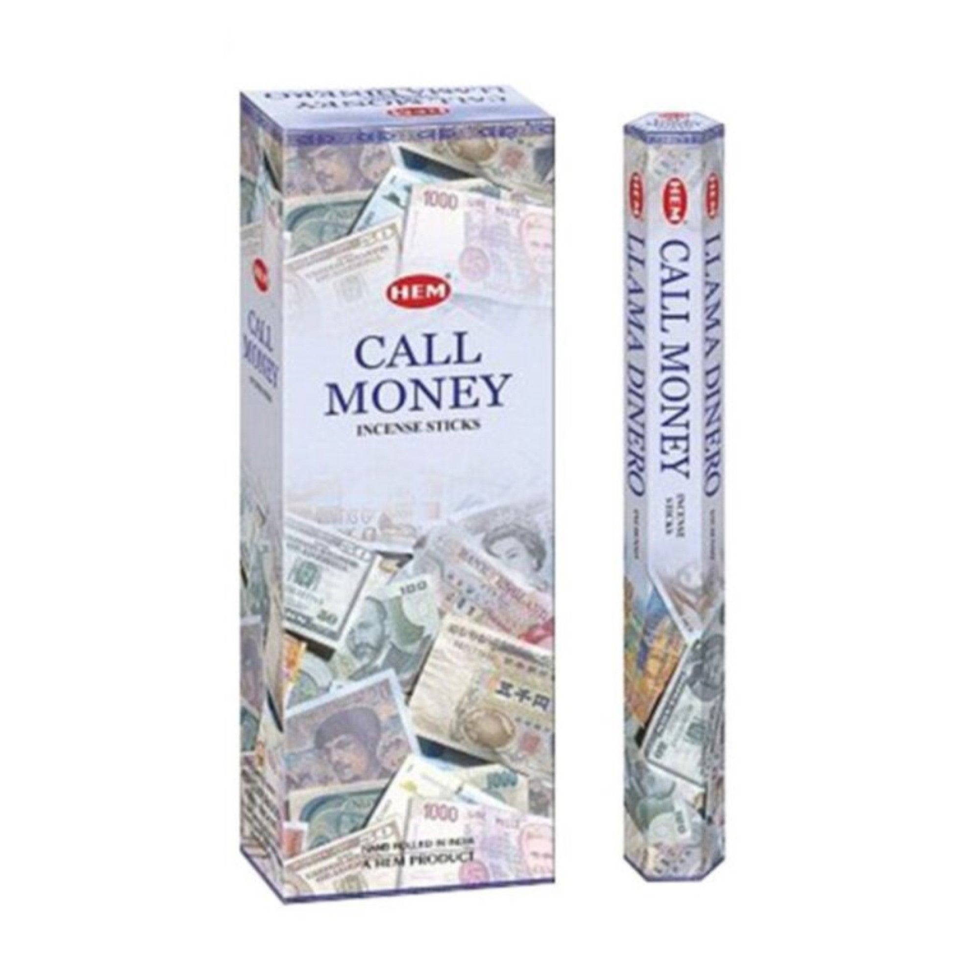 Hem Call Money, Jumbo Incense Sticks, 16", 6 Pack Box